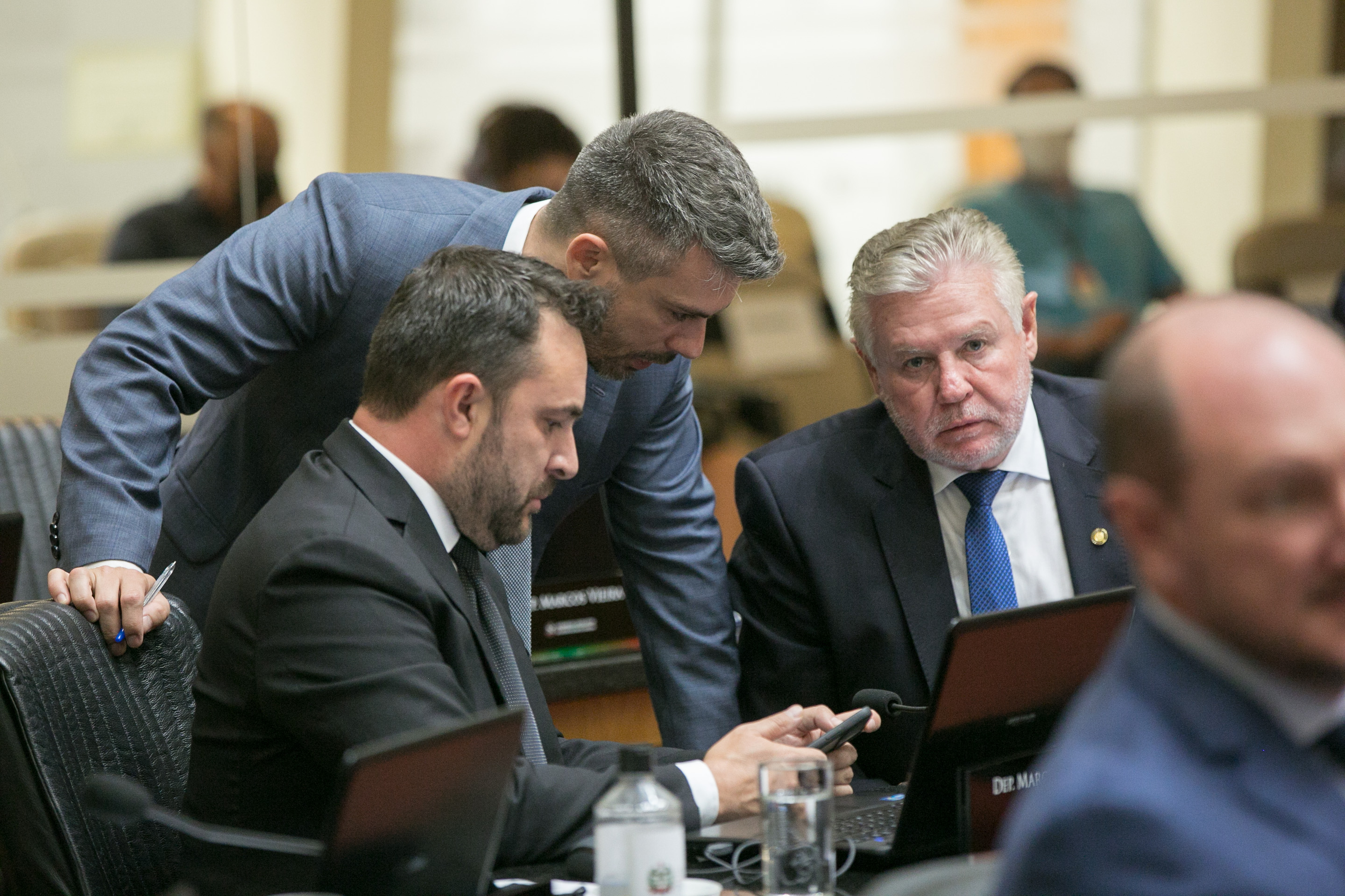 Deputado Bruno Souza (NOVO) e Deputado Volnei Weber (MDB)