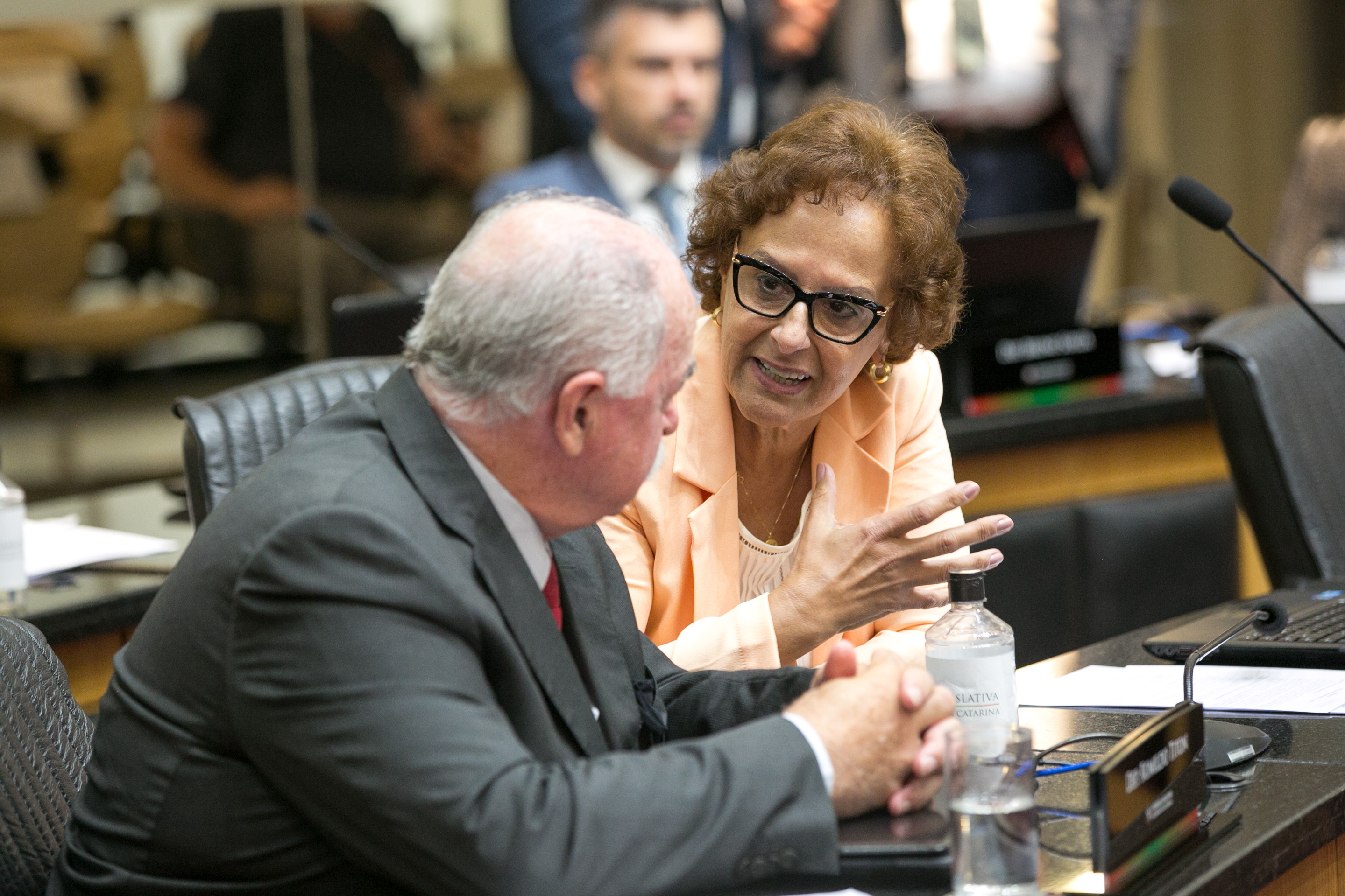 Deputado Romildo Titon (MDB) e Deputada Dirce Heiderscheidt (MDB)