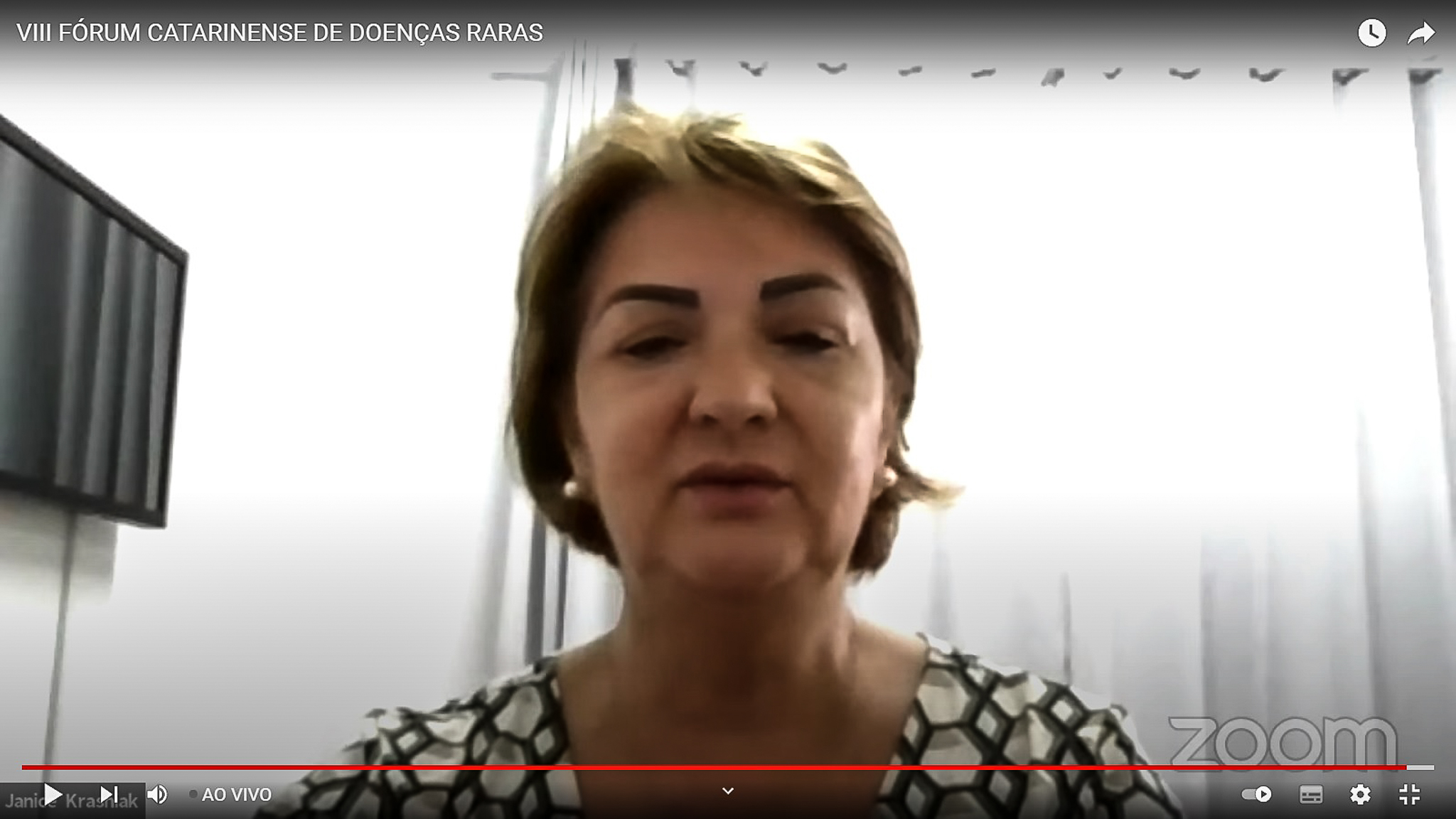 VII Fórum Catarinense de Doenças Raras - Janice Krasniak - Presidente da FCEE