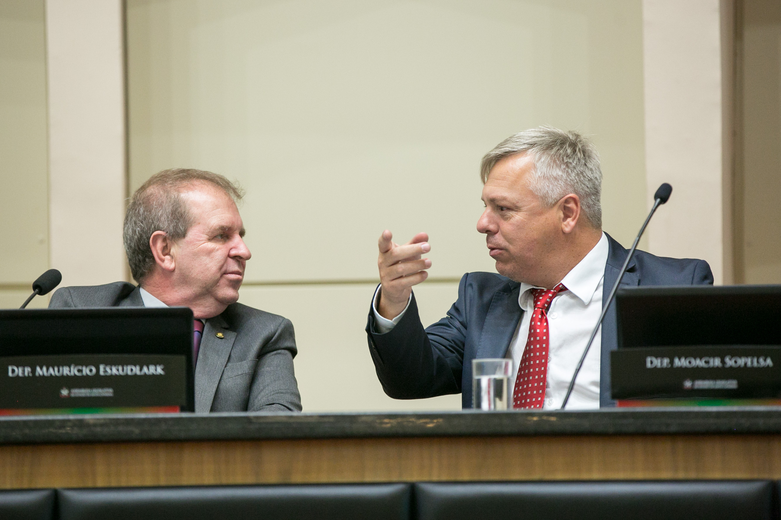 Deputado Maurício Eskudlark (PL) e Deputado Fabiano da Luz (PT)