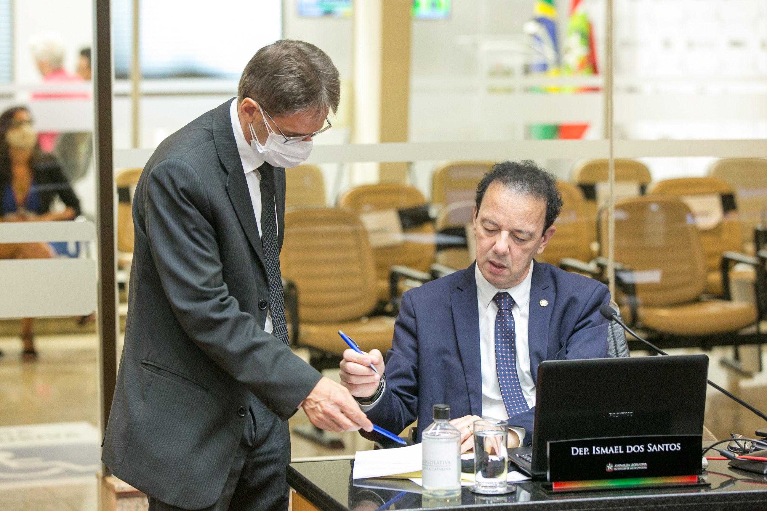 Deputado Neodi Saretta (PT) e Deputado Ismael dos Santos (PSD)