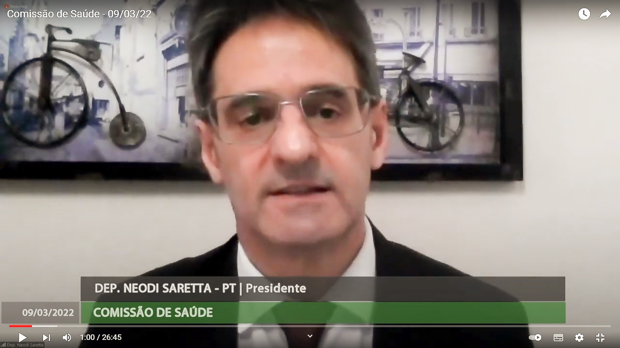 Comissão de Saúde - Deputado Neodi Saretta (PT)