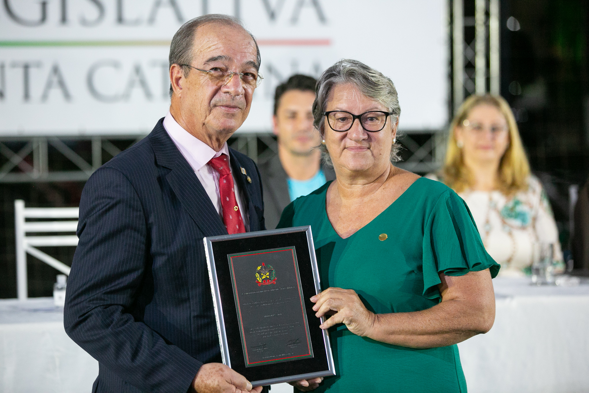 Deputado Celso Zuchi (PT) e enfermeira Heleni Pazetti