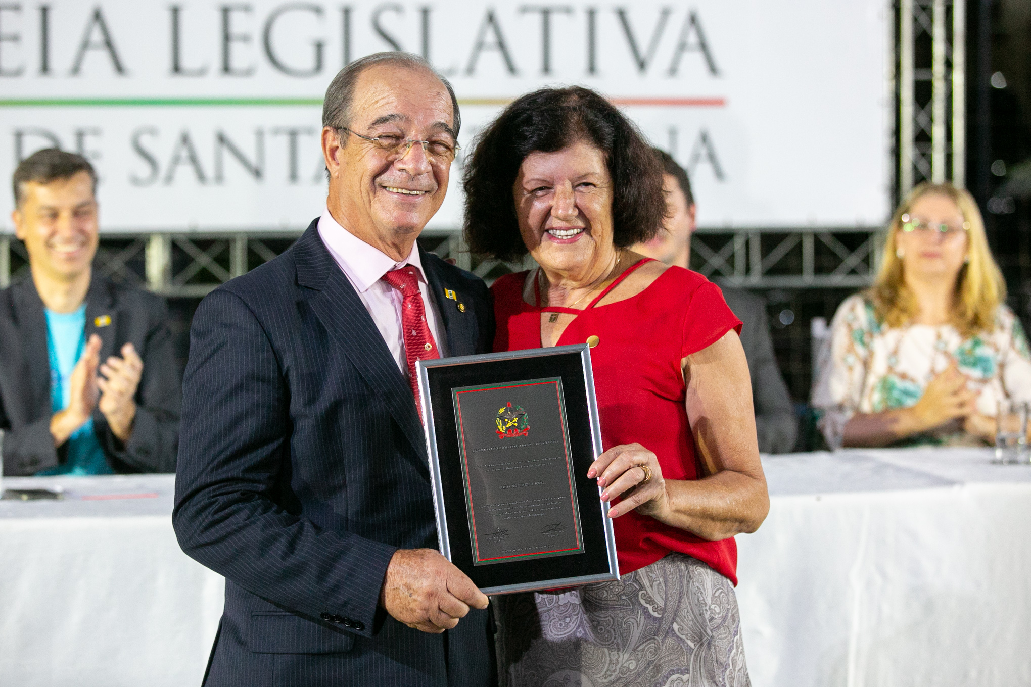 Deputado Celso Zuchi (PT) e Sra. Maria Teresinha Ramos