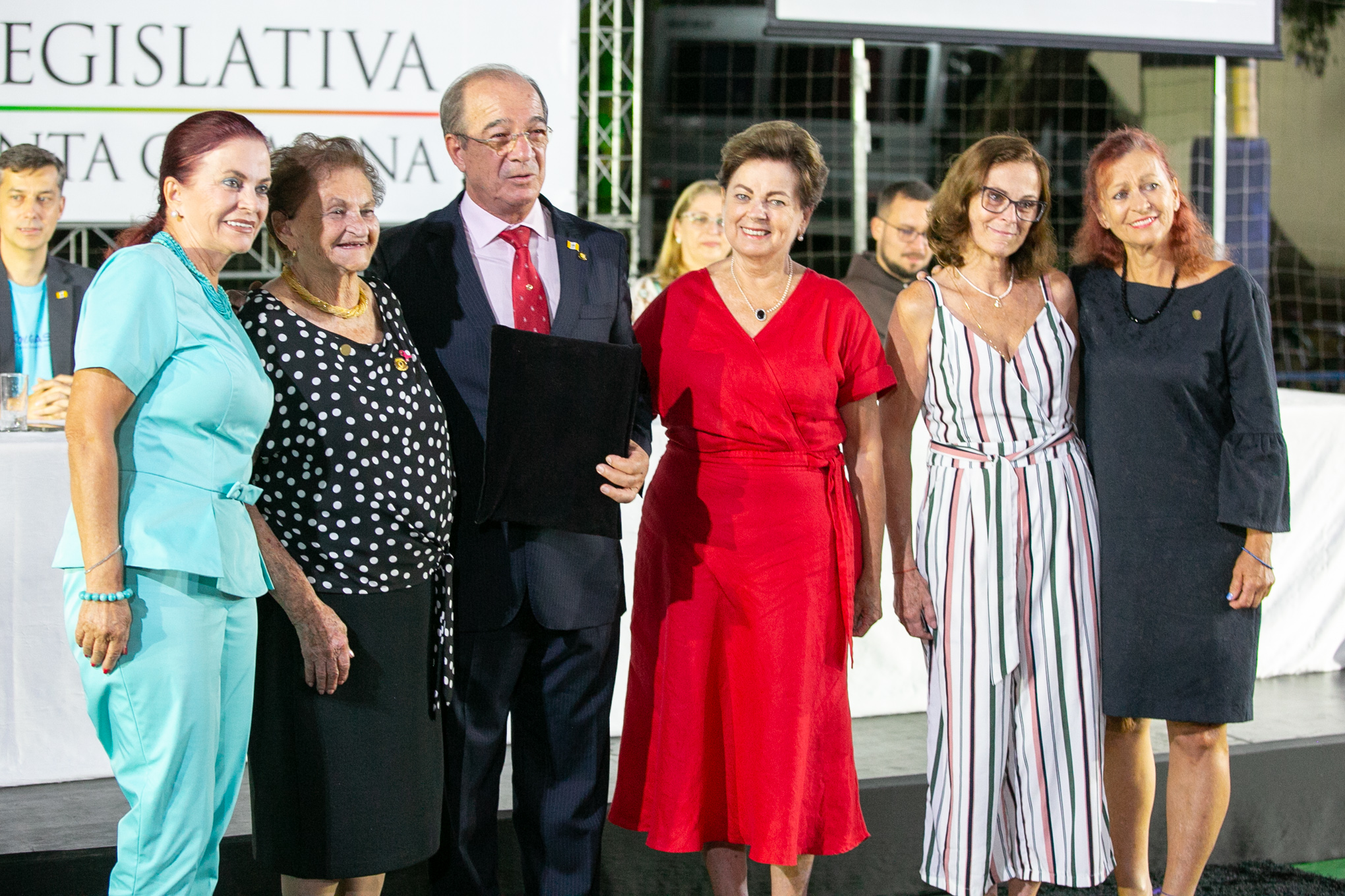Deputado Celso Zuchi (PT) e Sra.  Dilsa Spengler acompanhada pelas filhas Marise, Marialva e Maria Clarisse