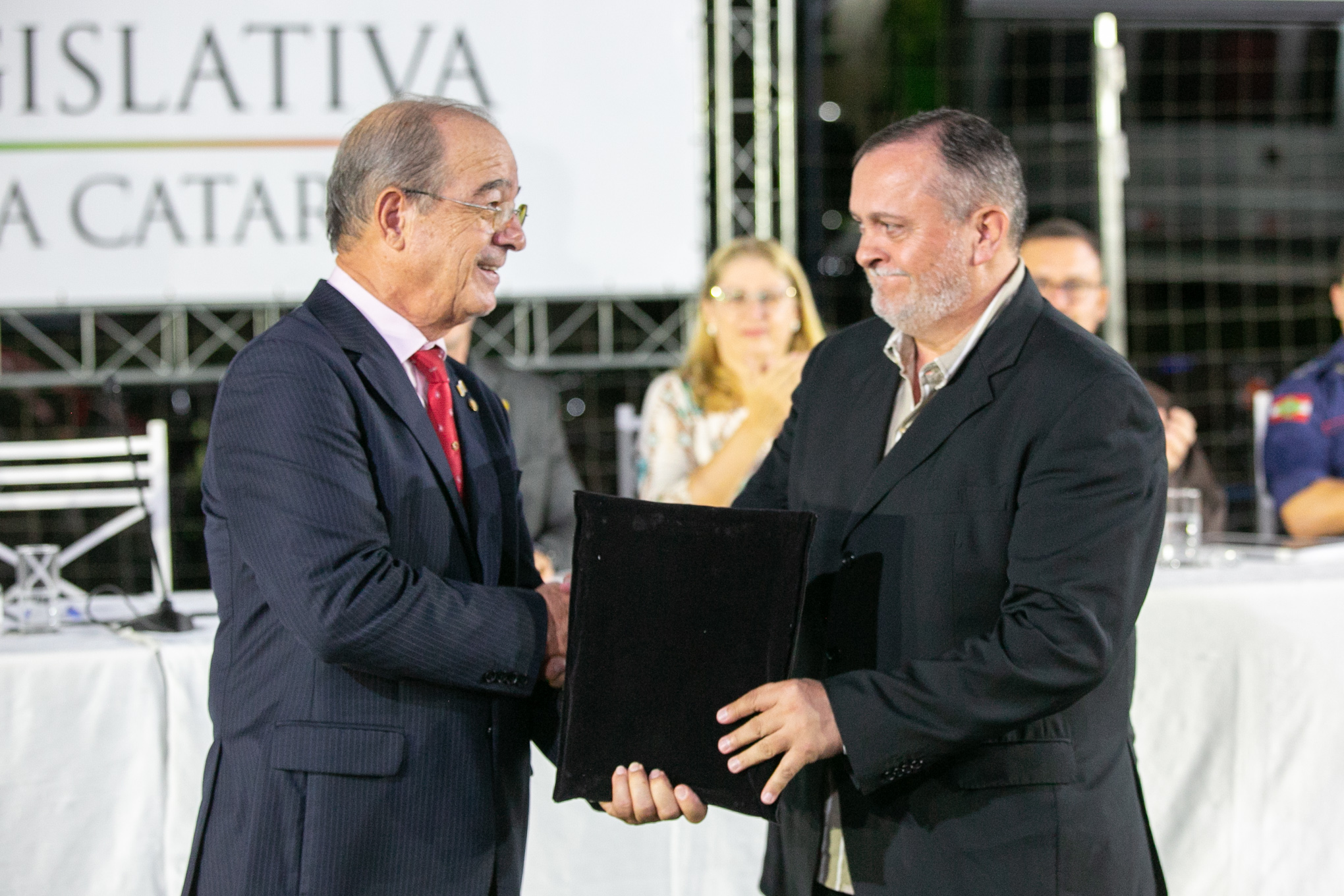 Deputado Celso Zuchi (PT) e ex-prefeito de Gaspar, Adilson Luís Schmitt