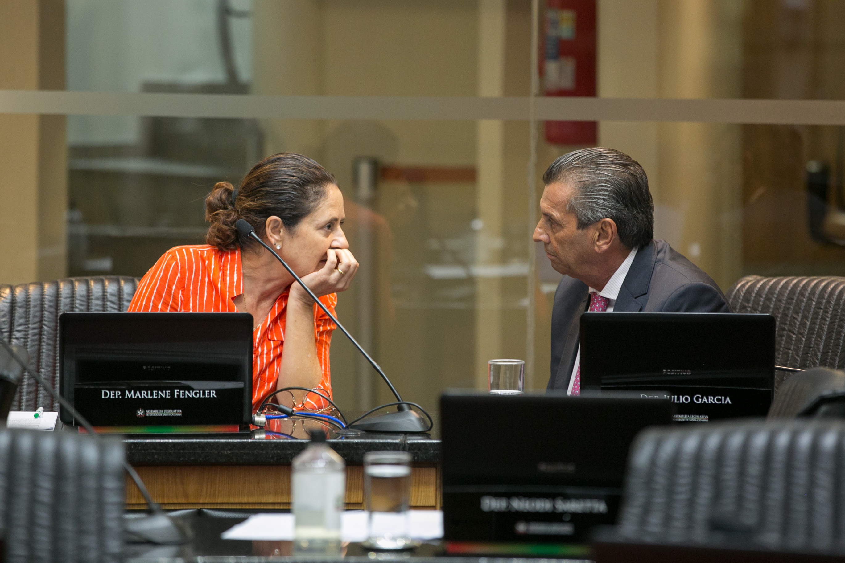 Deputada Marlene Fengler (PSD) e Deputado Julio Garcia (PSD)
