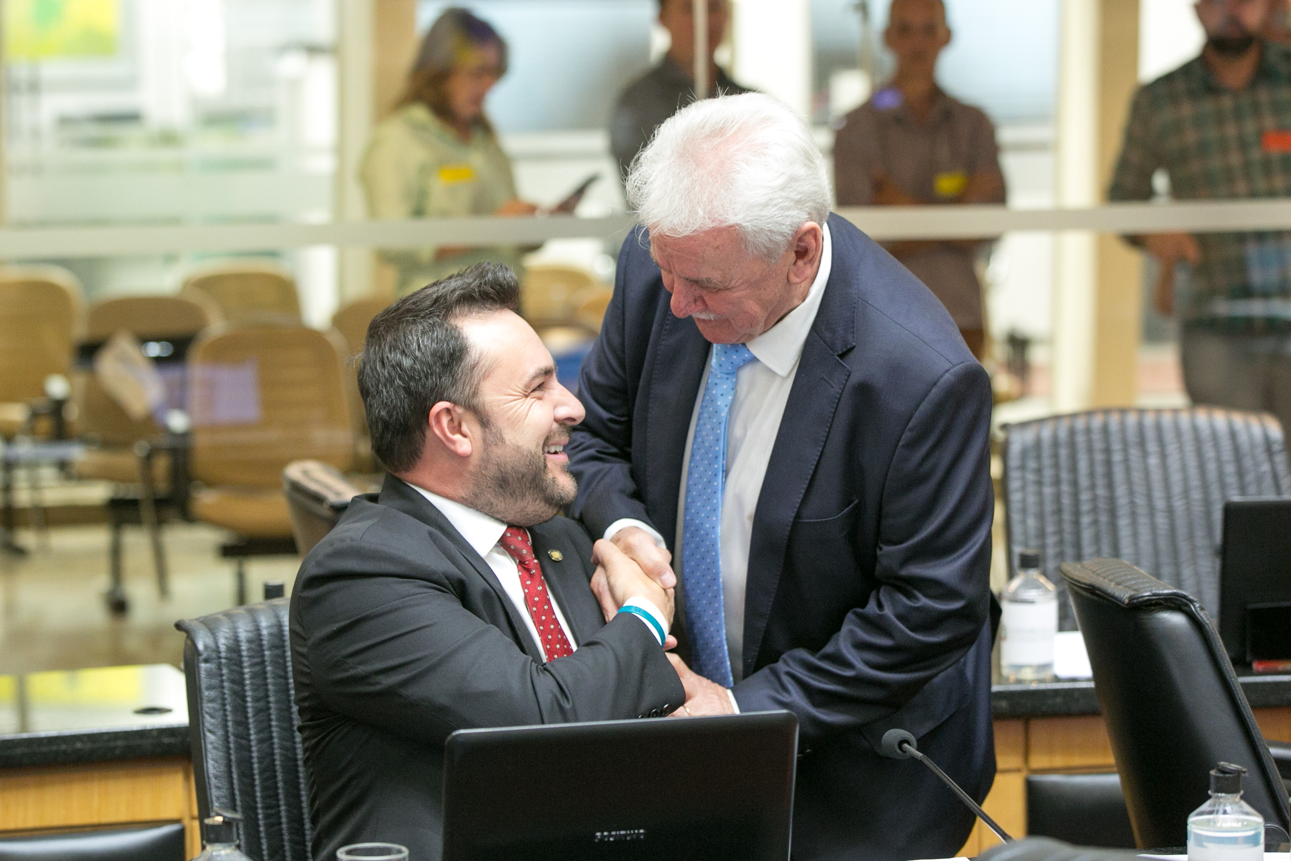 Deputado Marcius Machado (PL) e Deputado Moacir Sopelsa (MDB)