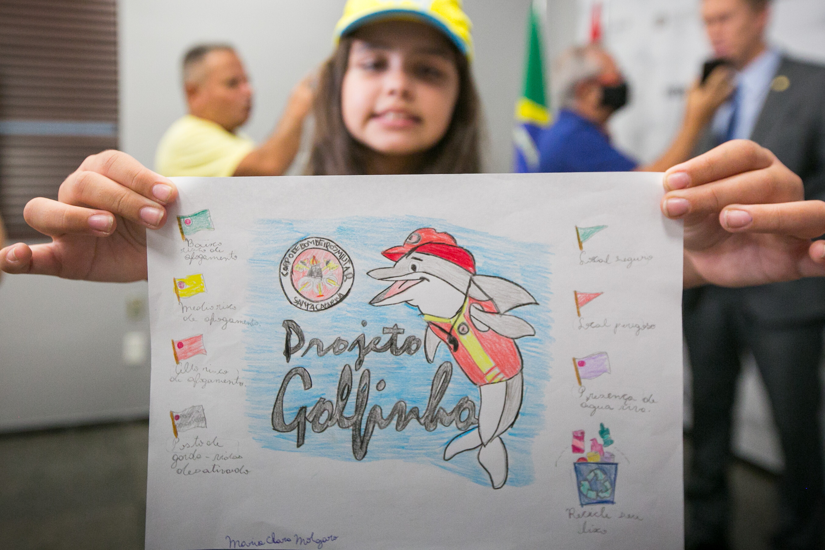 Desenho da estudante Maria Clara Molgaro Thieman sobre o projeto