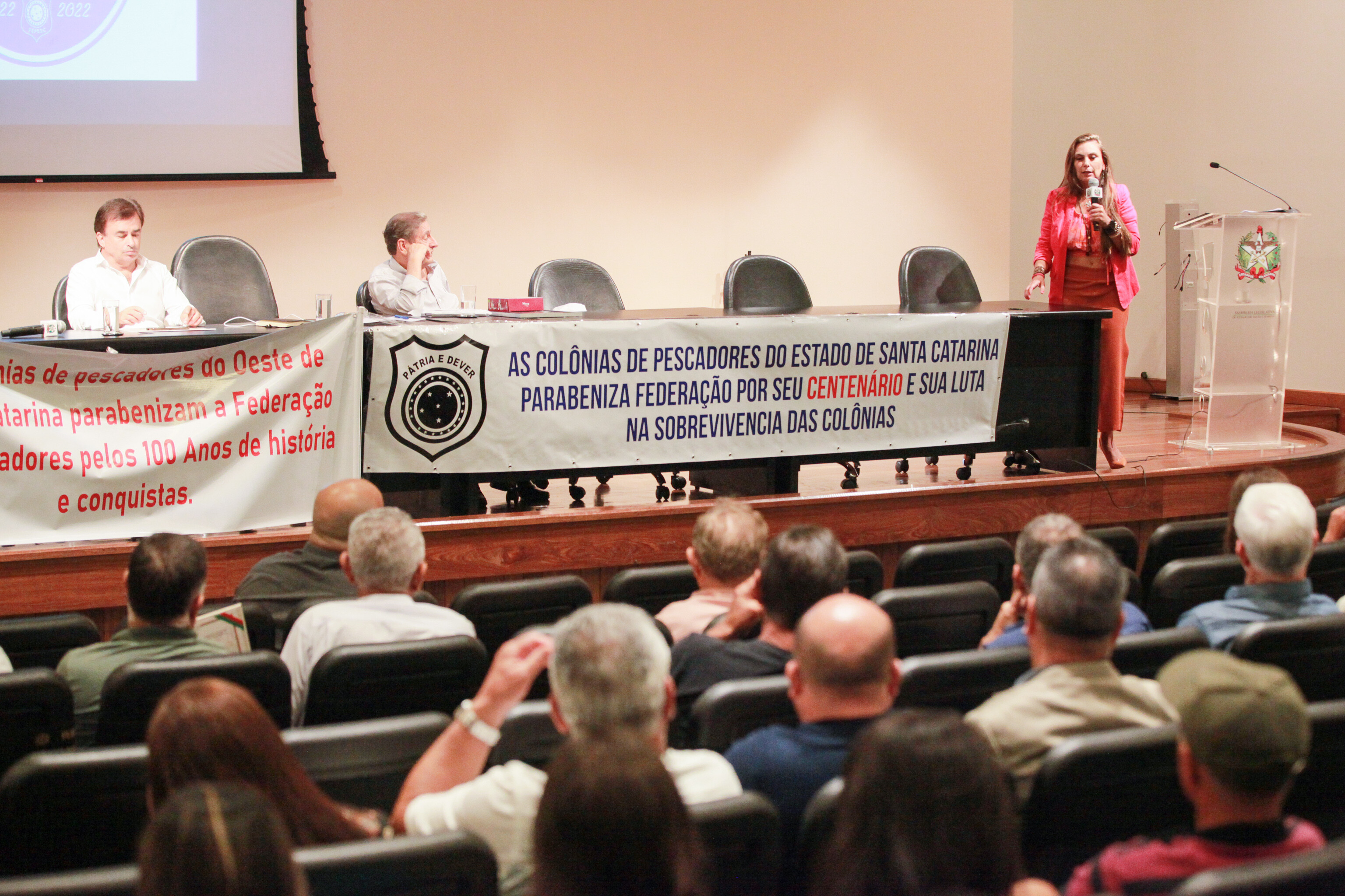 Alesc homenageia os 100 anos da Fepesc em Ato Solene