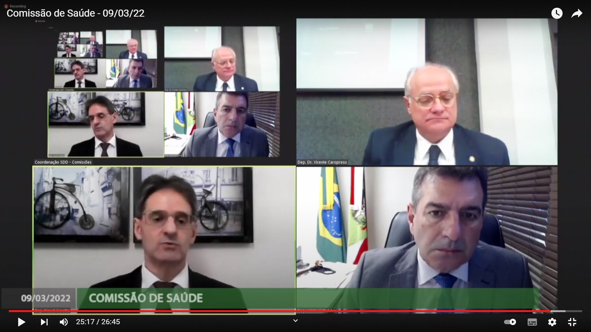 Confira as comissões com reuniões e audiências agendadas para a semana