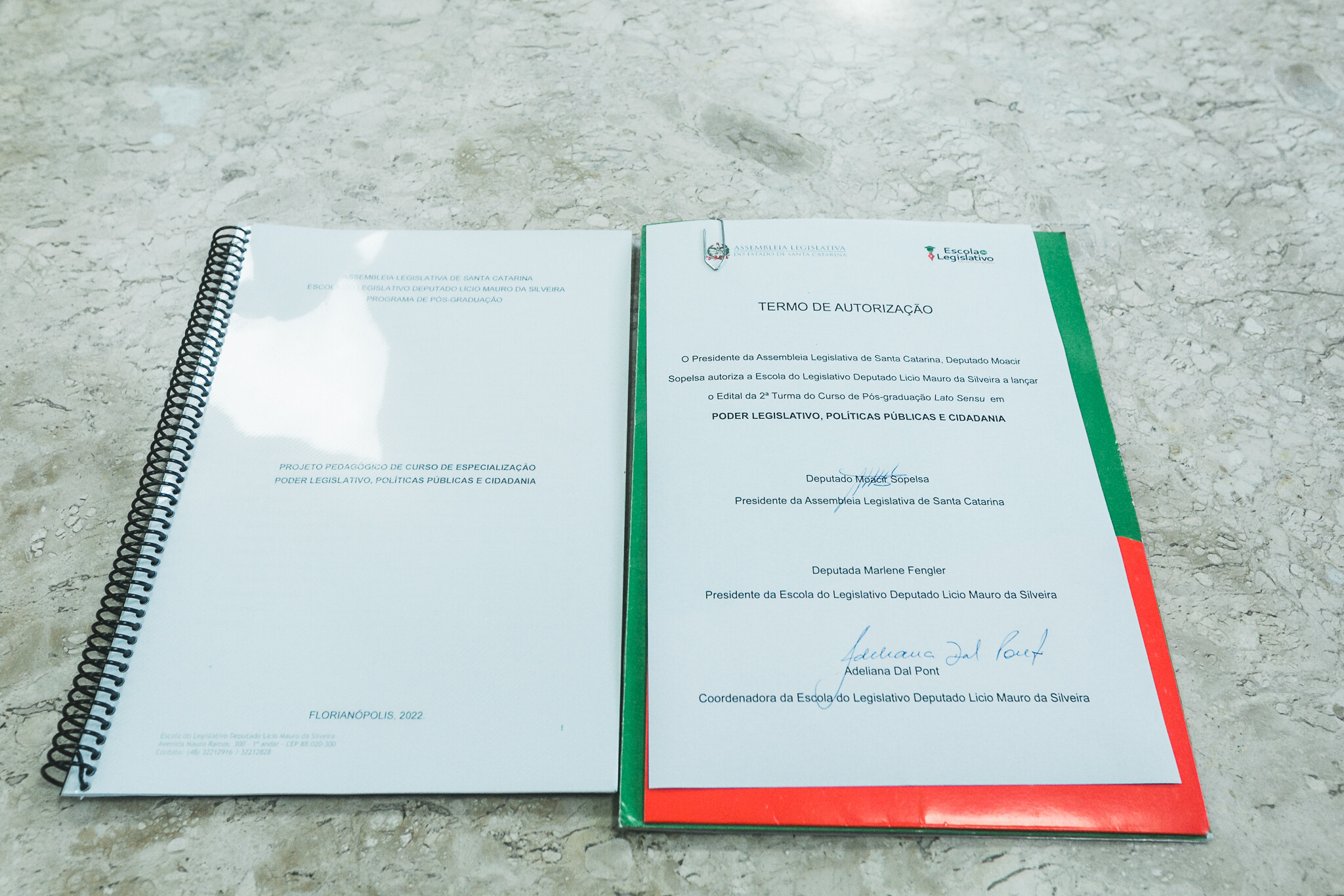 Documento assinado no Gabinete da Presidência