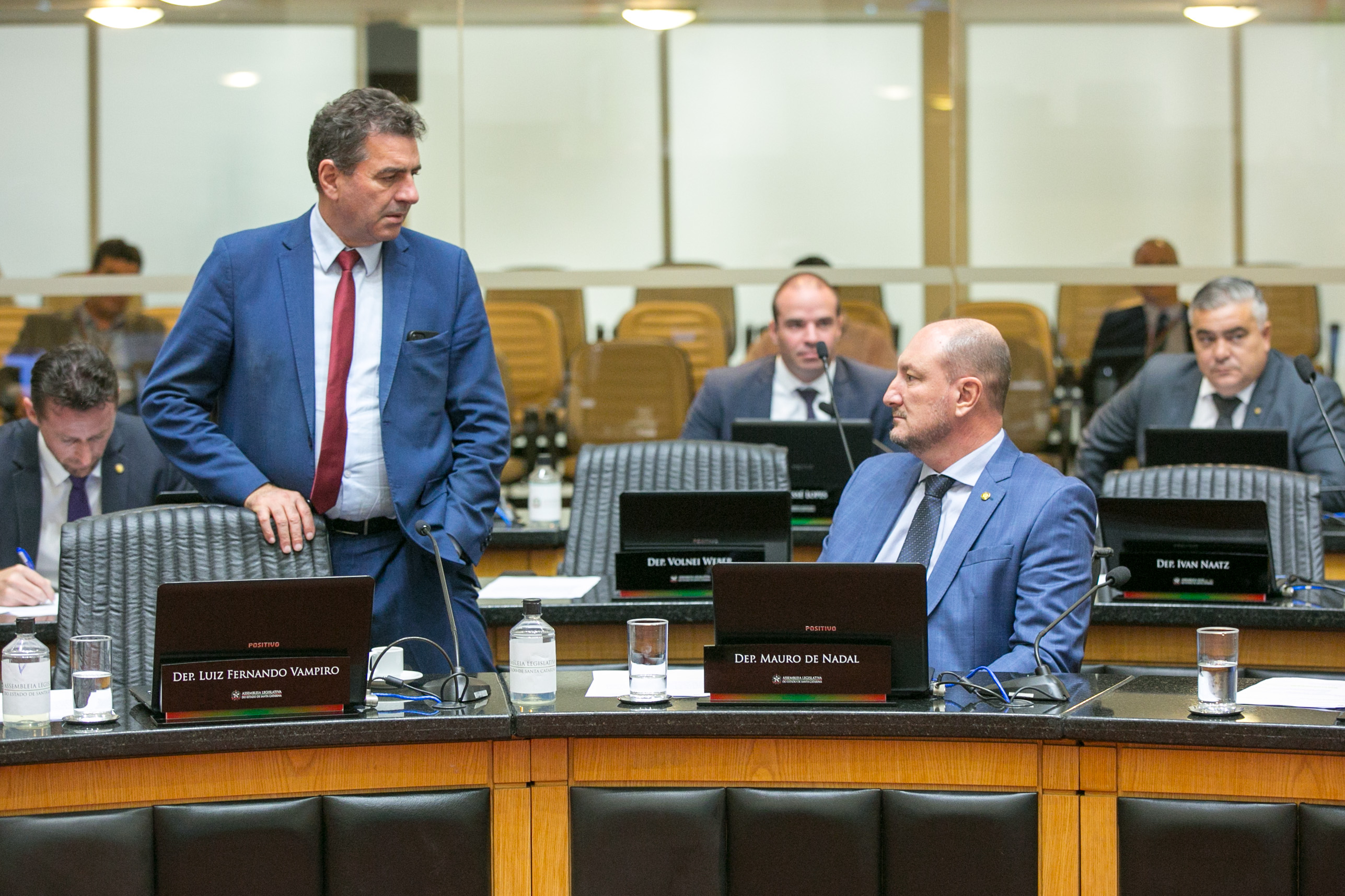 Deputado Valdir Cobalchini (MDB) e Deputado Mauro de Nadal (MDB)
