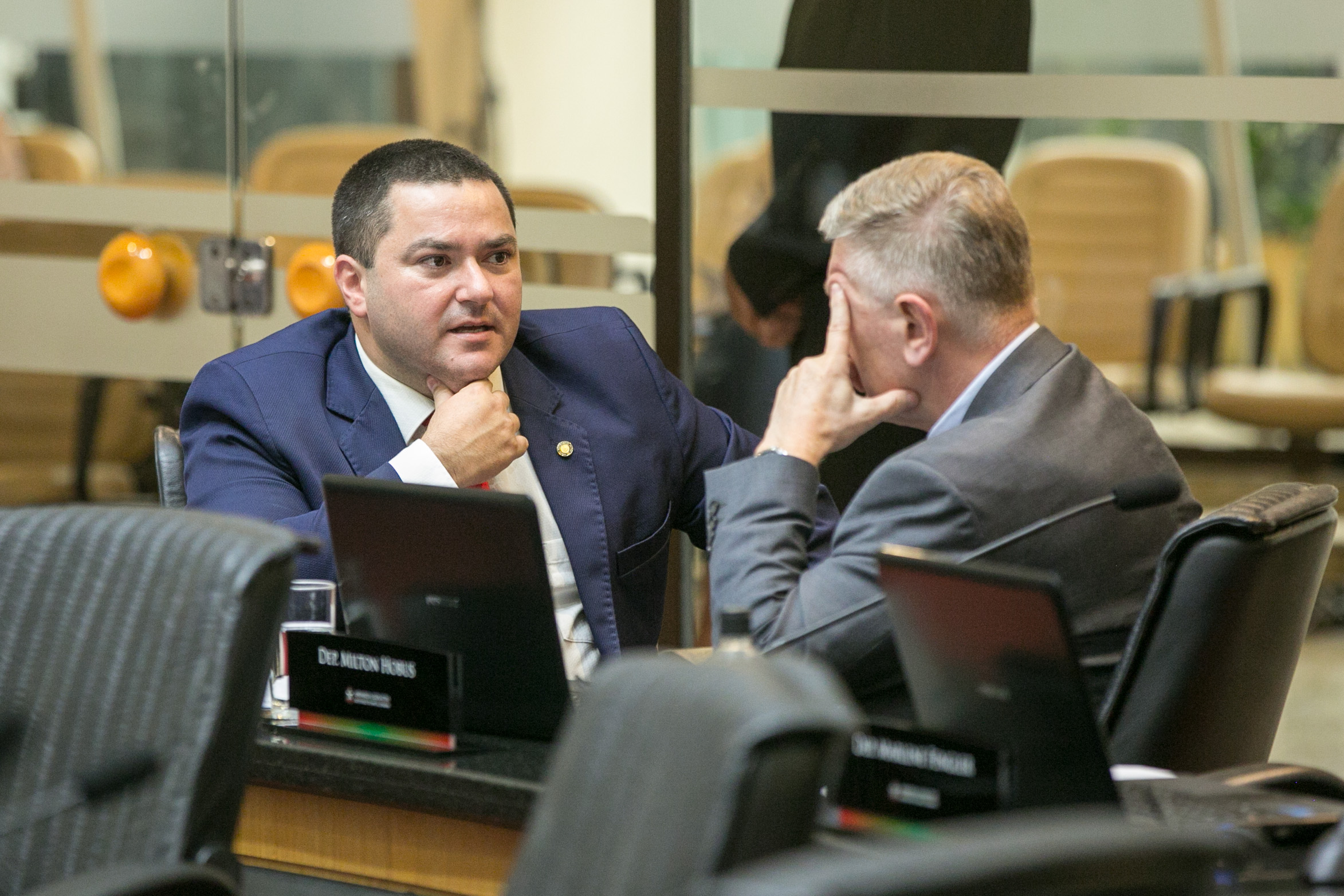 Deputado Ricardo Alba (PSL) e Deputado Milton Hobus (PSD)