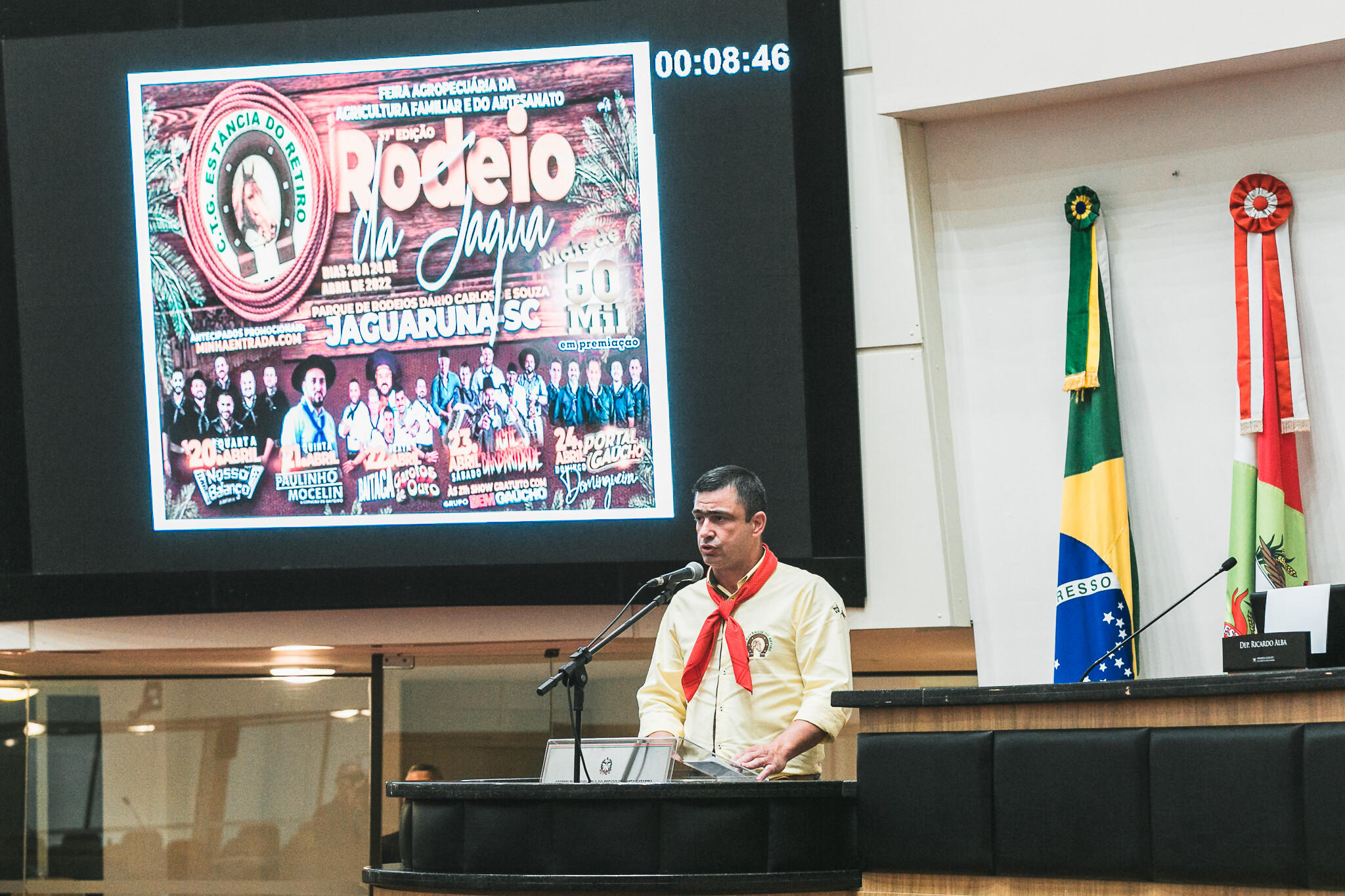 Agnaldo da Silva Serafim, patrão do CTG Estância do Retiro, de Jaguaruna