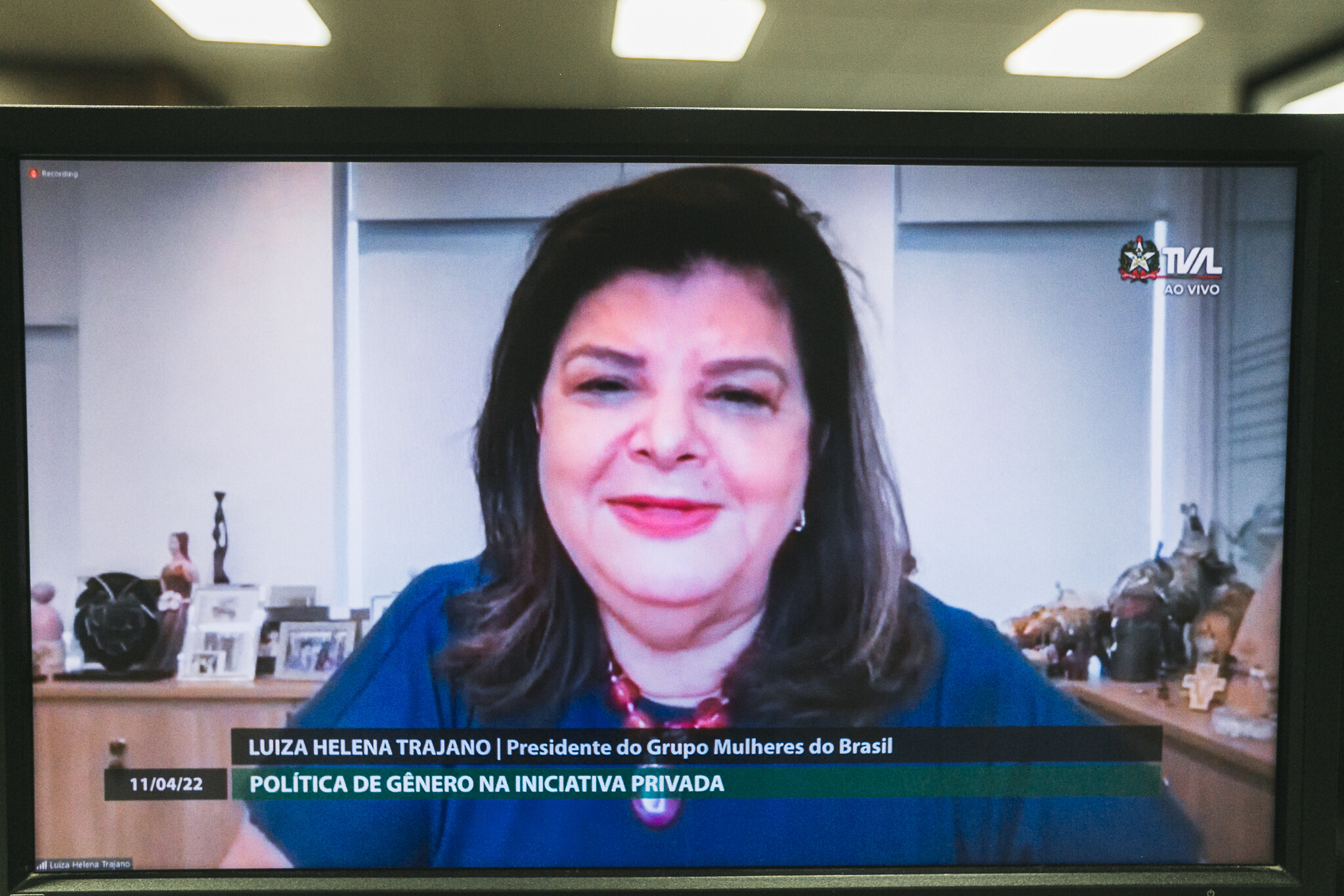 Em live, empresária Luiza Trajano fala sobre políticas de gênero