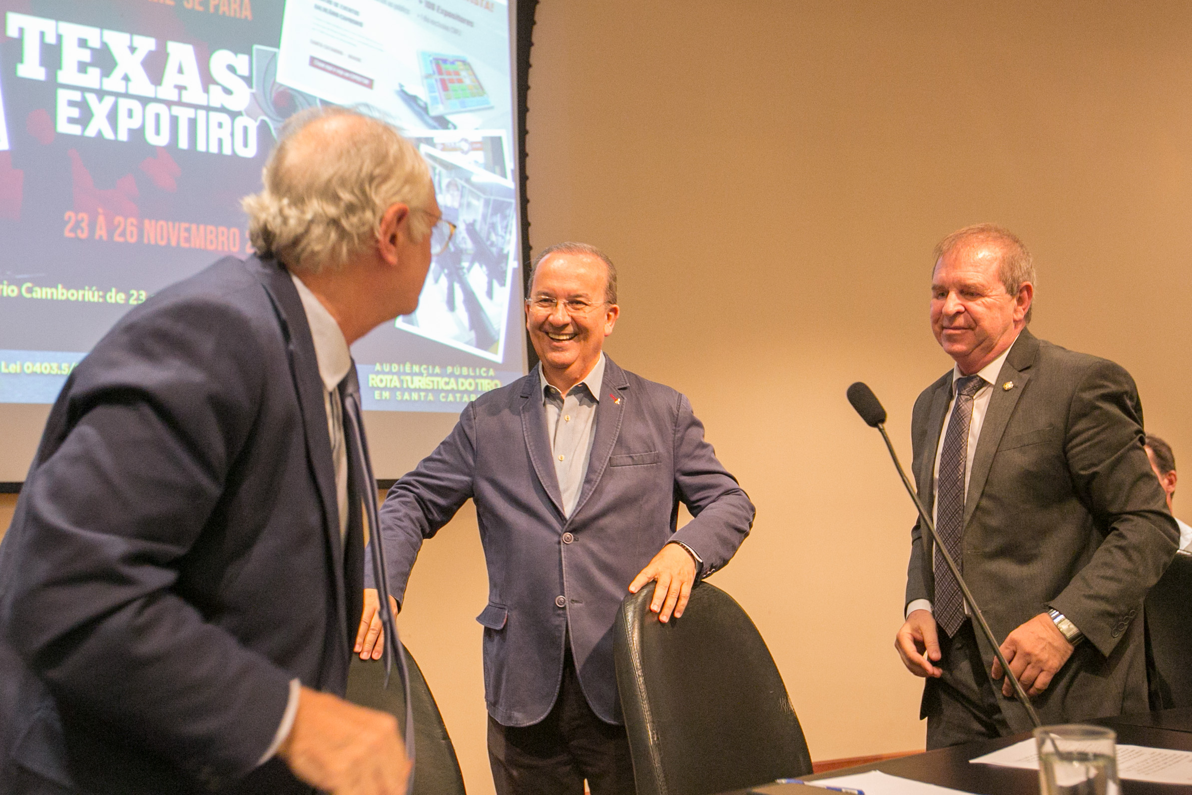 Deputado Dr. Vicente Caropreso (PSDB), Senador Jorginho Mello (PL) e  Deputado Maurício Eskudlark (PL)