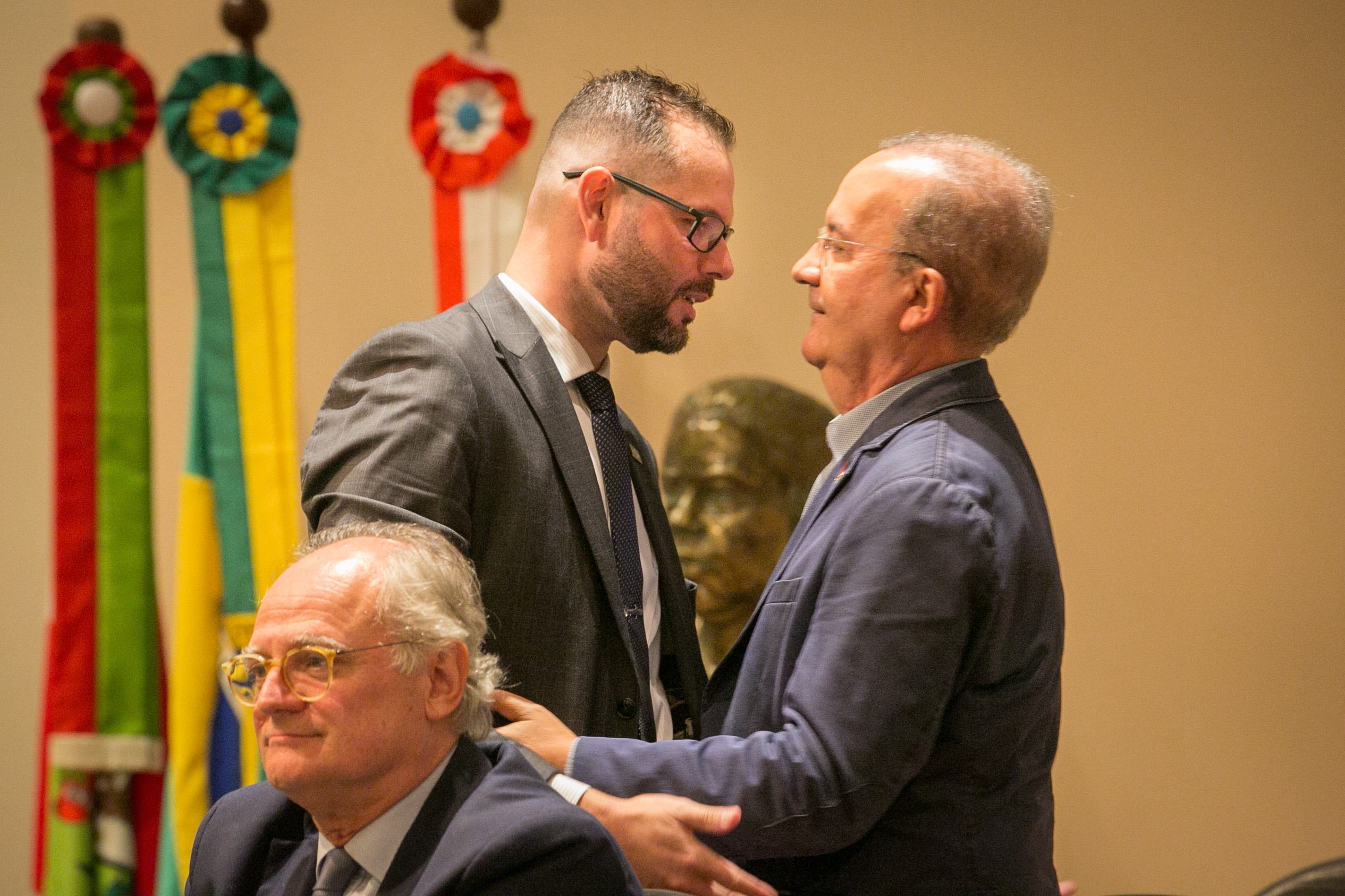 Ex-secretário de Aquicultura e Pesca, Jorge Seif Júnior e Senador Jorginho Mello (PL)