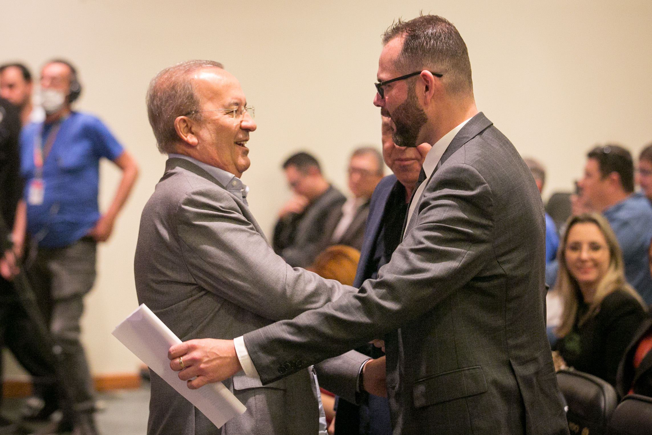 Senador Jorginho Mello (PL) e ex-secretário de Aquicultura e Pesca, Jorge Seif Júnior