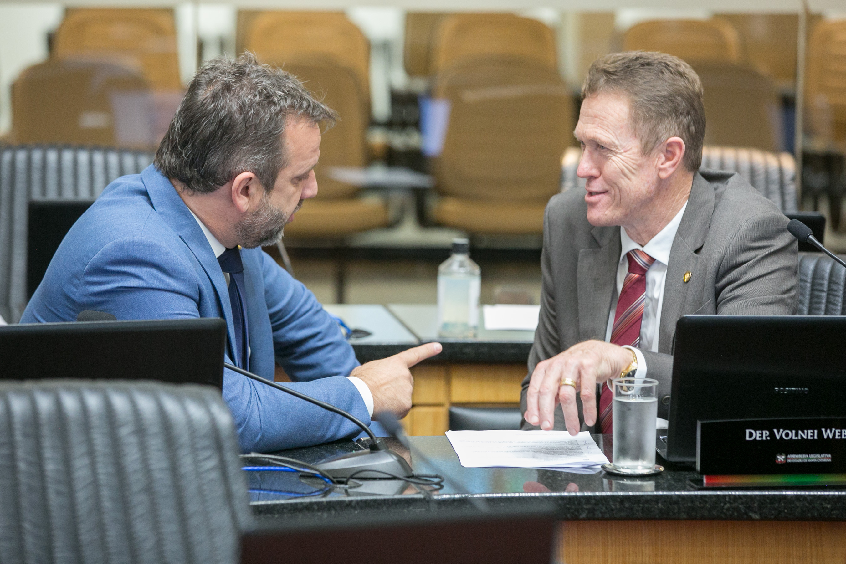 Deputado Jerry Comper (MDB) e Deputado Volnei Weber (MDB)