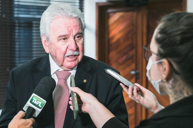 Presidente da Assembleia Legislativa de SC, deputado Moacir Sopelsa (MDB) loading=