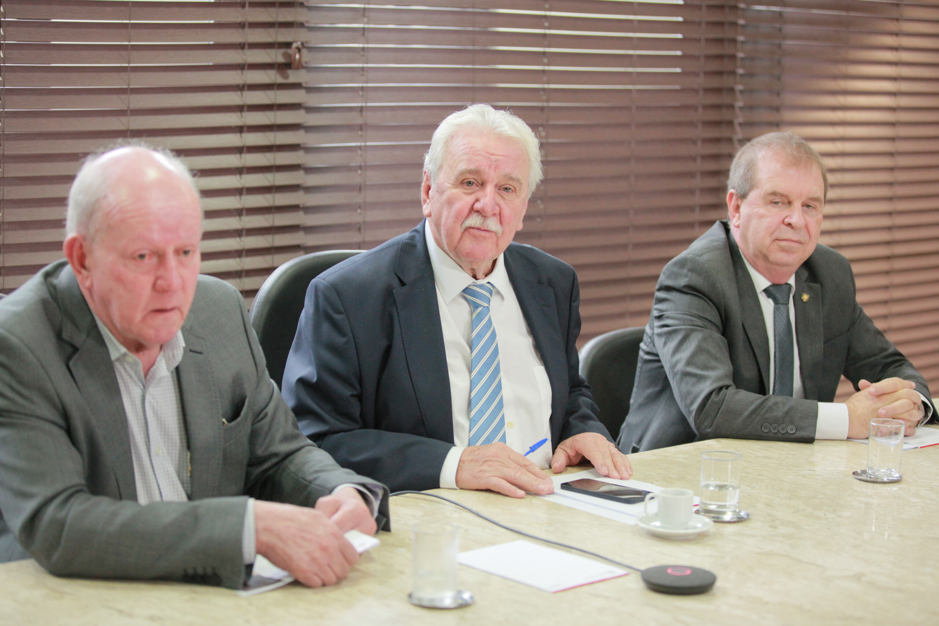 Deputados Marcos Vieira, Moacir Sopelsa e Mauricio Eskudlark