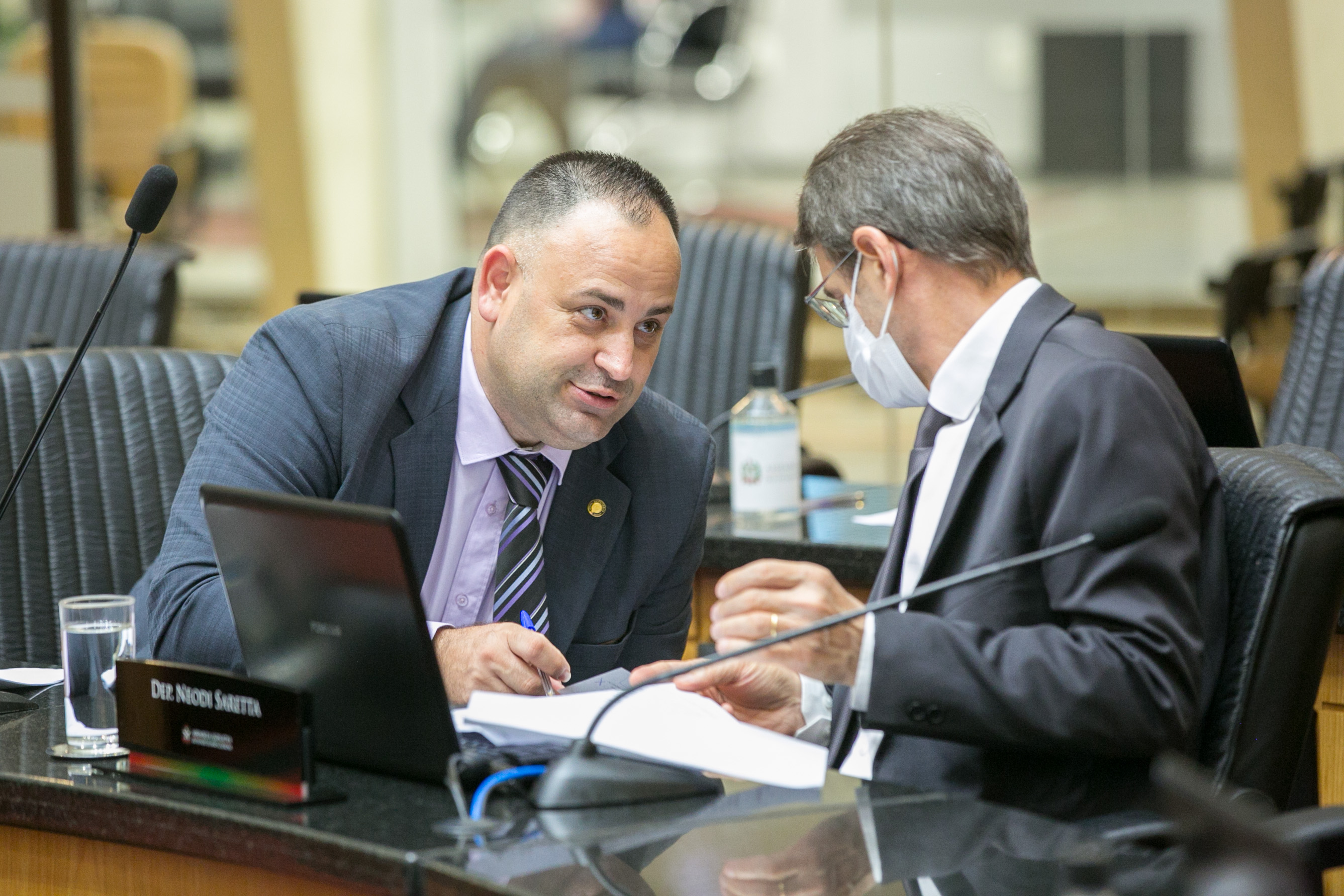 Deputado Adriano Pereira (PT) e Deputado Neodi Saretta (PT)