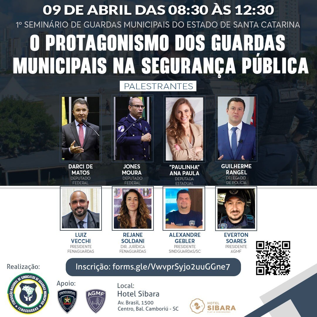 Paulinha palestra em evento sobre protagonismo dos guardas municipais na Segurança Pública