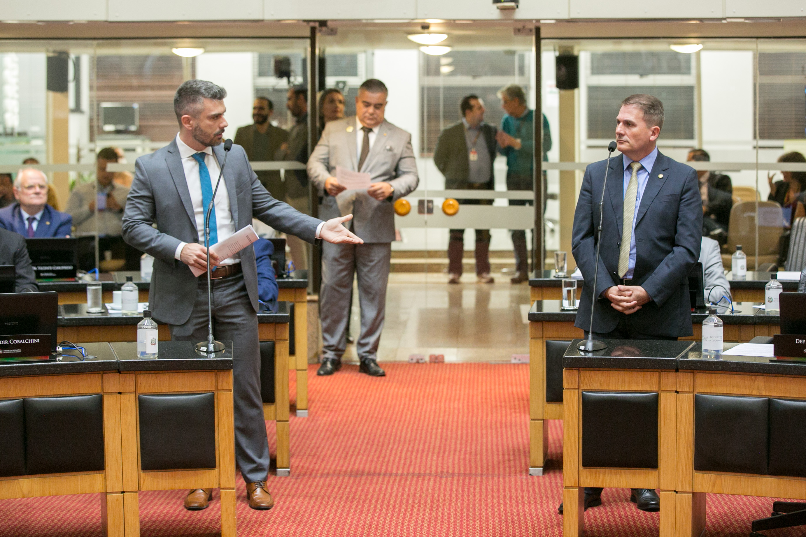 Deputado Bruno Souza (NOVO) e Deputado Altair Silva (PP)