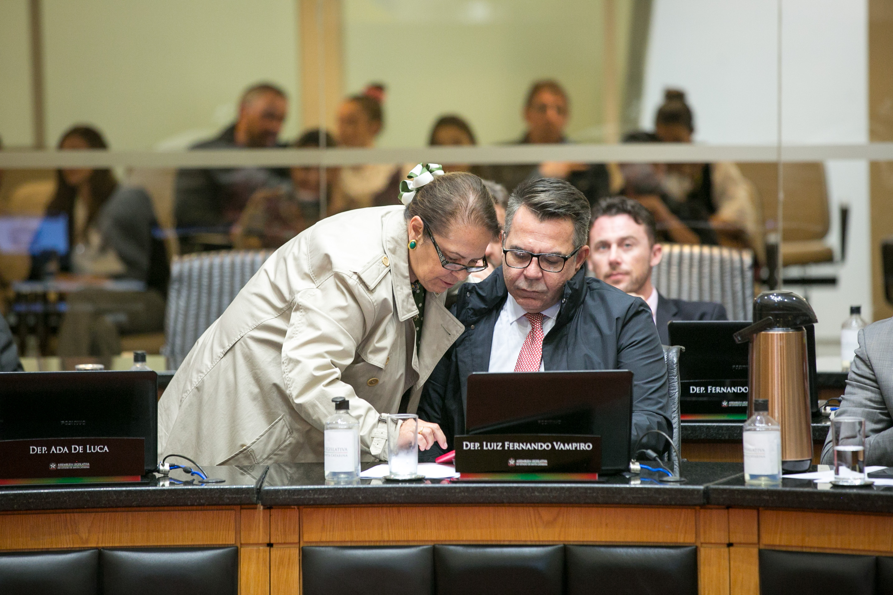 Deputada Ada De Luca (MDB) e Deputado Luiz Fernando Vampiro (MDB)