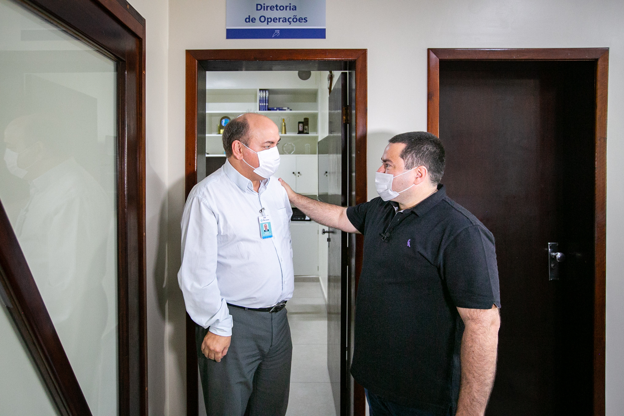 Diretor executivo do Hospital Santa Izabel, Dirceu Rodrigues Dias e deputado Ricardo Alba (União Brasil)