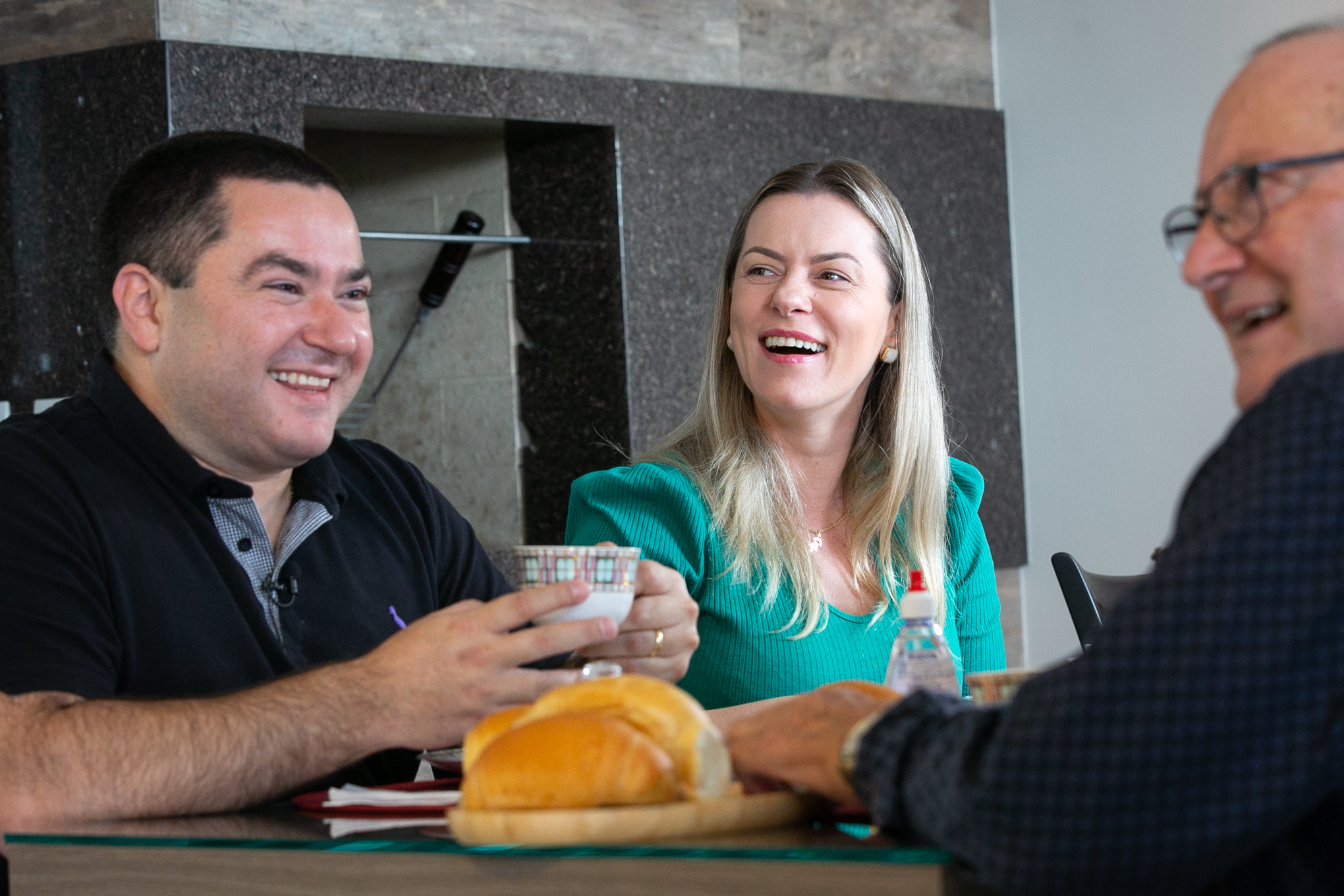 Deputado Ricardo Alba (União Brasil) e esposa Janaina Coan Alba