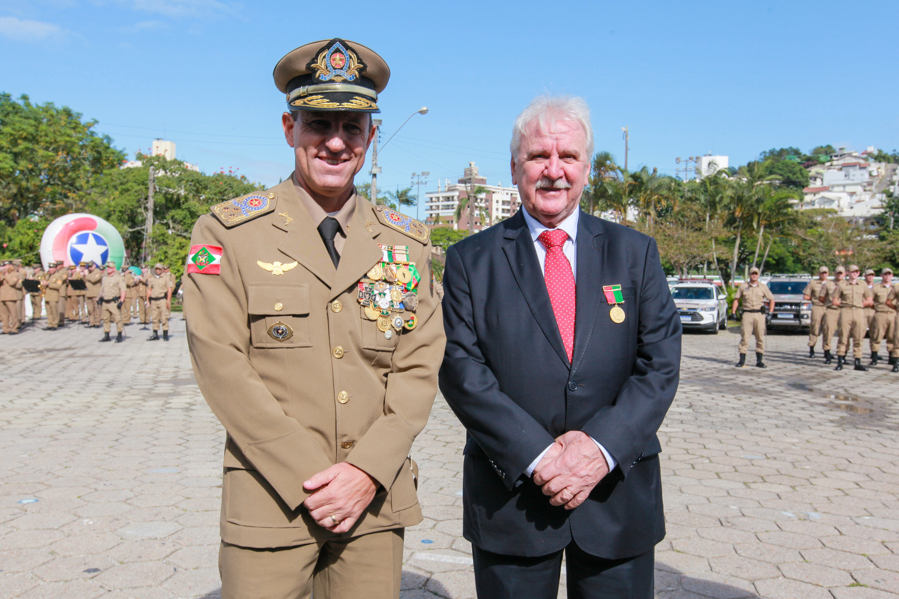 Moacir Sopelsa recebe título de Amigo da Polícia Militar de Santa Catarina