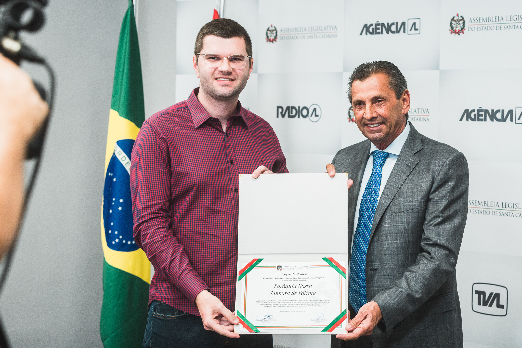 Paróquia de Tubarão recebe moção de aplauso
