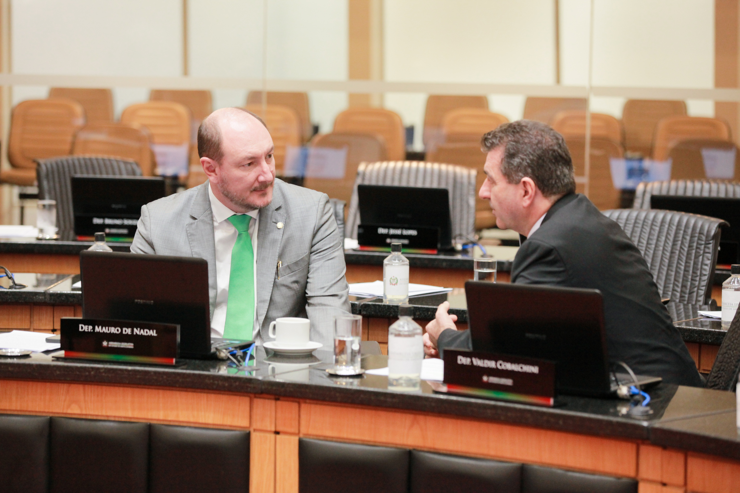 - Deputado Mauro de Nadal (MDB) - Deputado Valdir Cobalchini (MDB)
