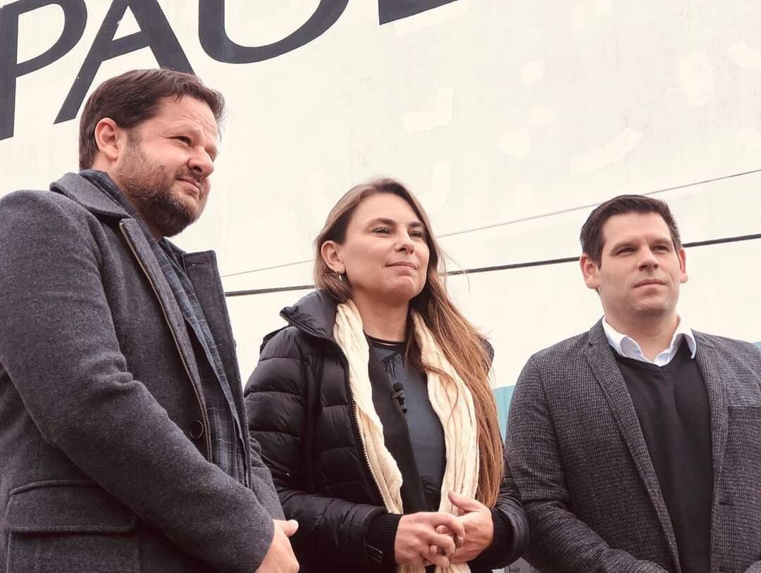 Paulinha (Podemos) visitou o Hospital Regional São Paulo, em Xanxerê. FOTO: Divulgação
