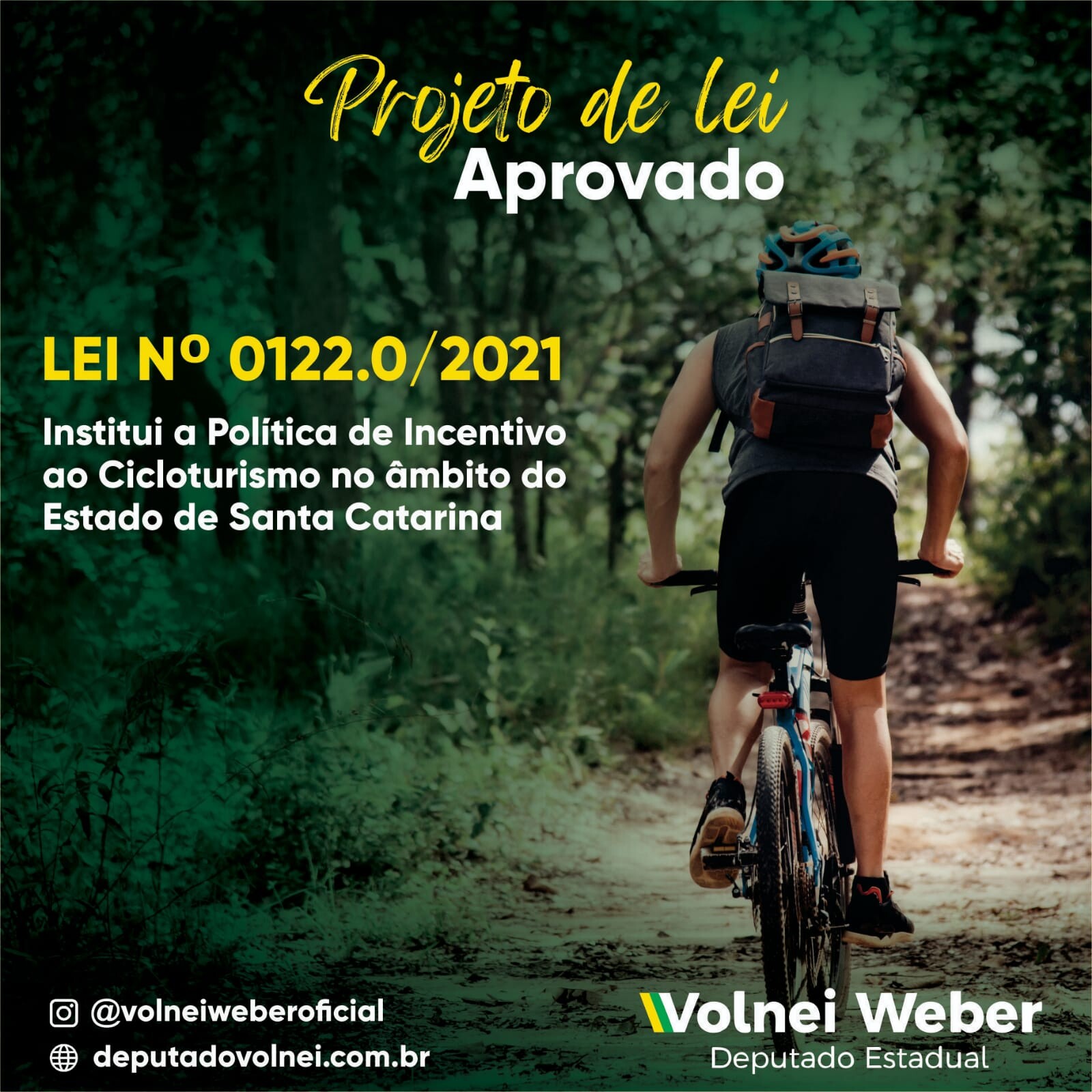 Alesc aprova projeto de lei que institui o Cicloturismo em SC