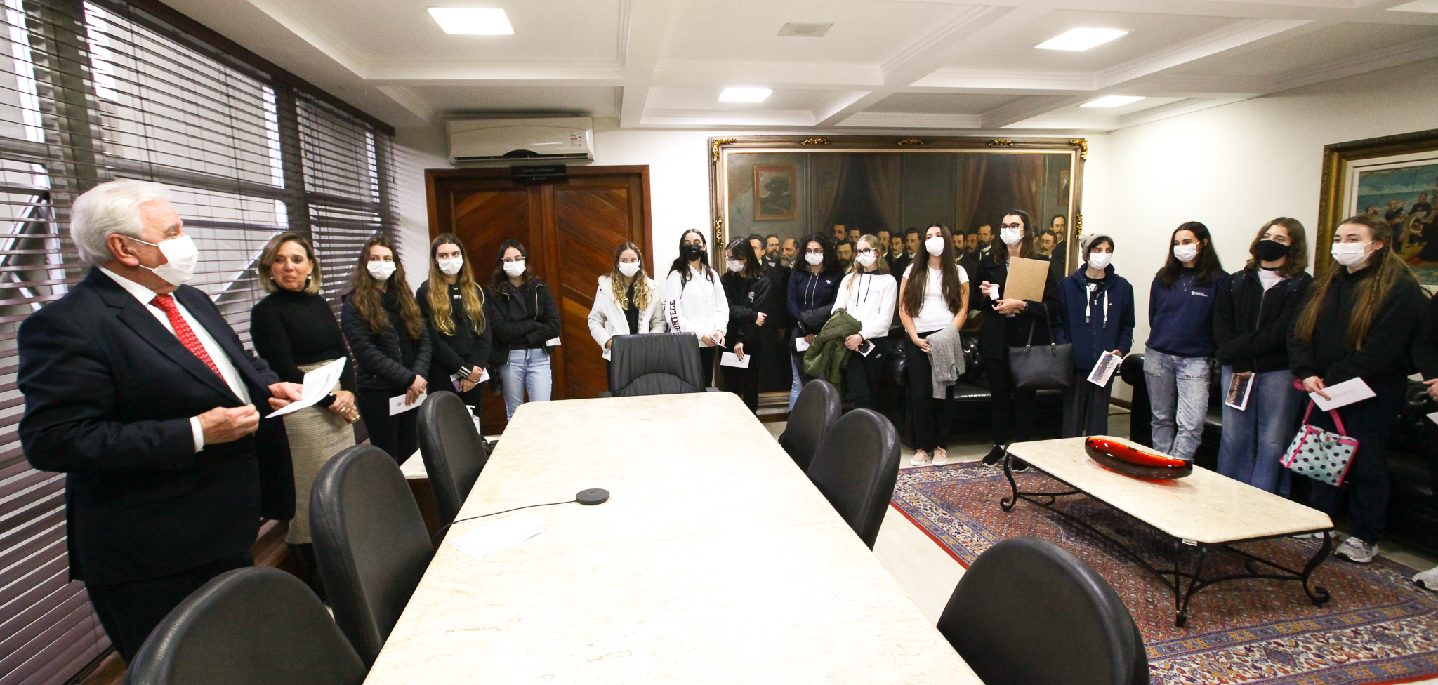 Presidência – Visita de Alunos do Colégio Catarinense