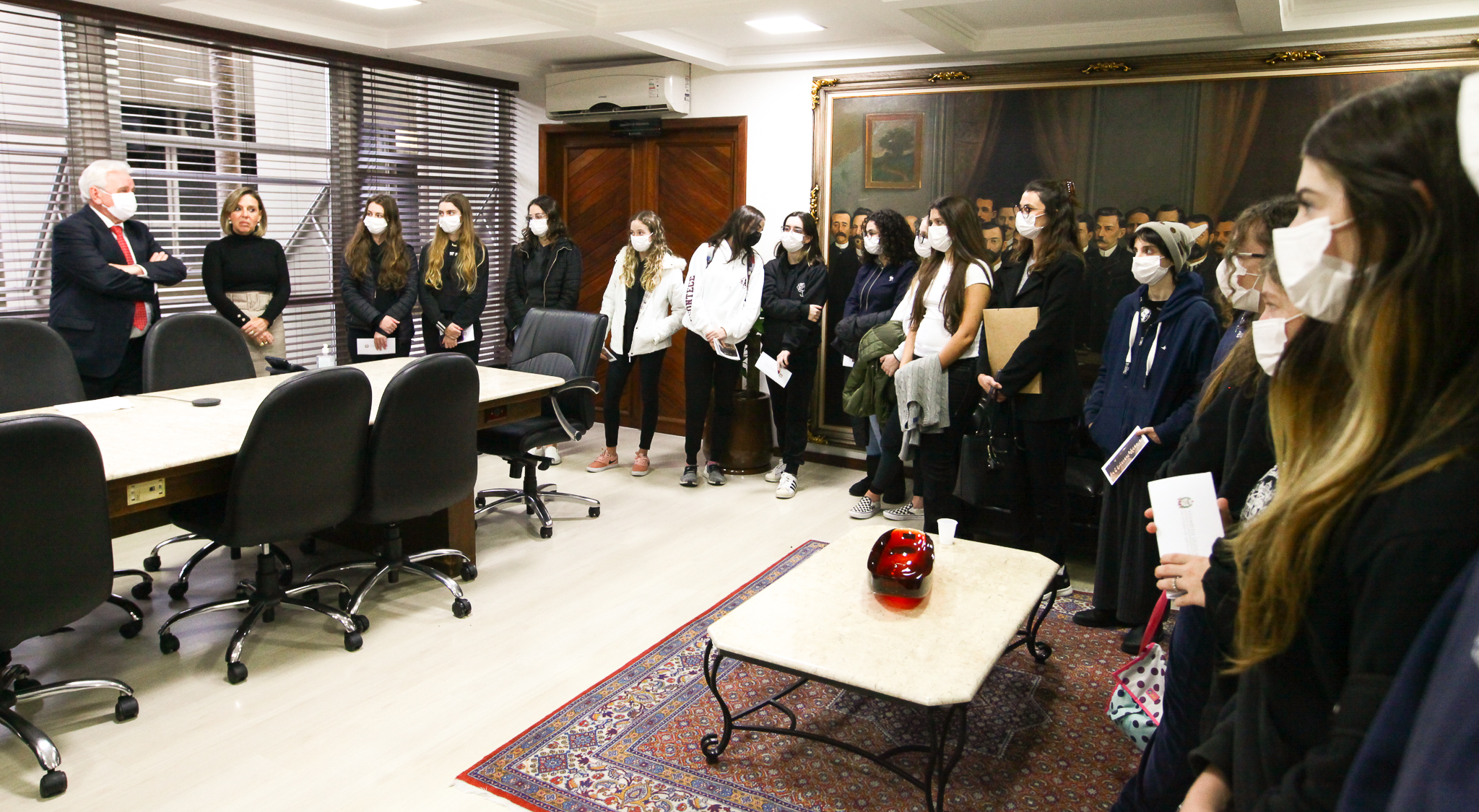 Presidência - Visita de Alunos do Colégio Catarinense