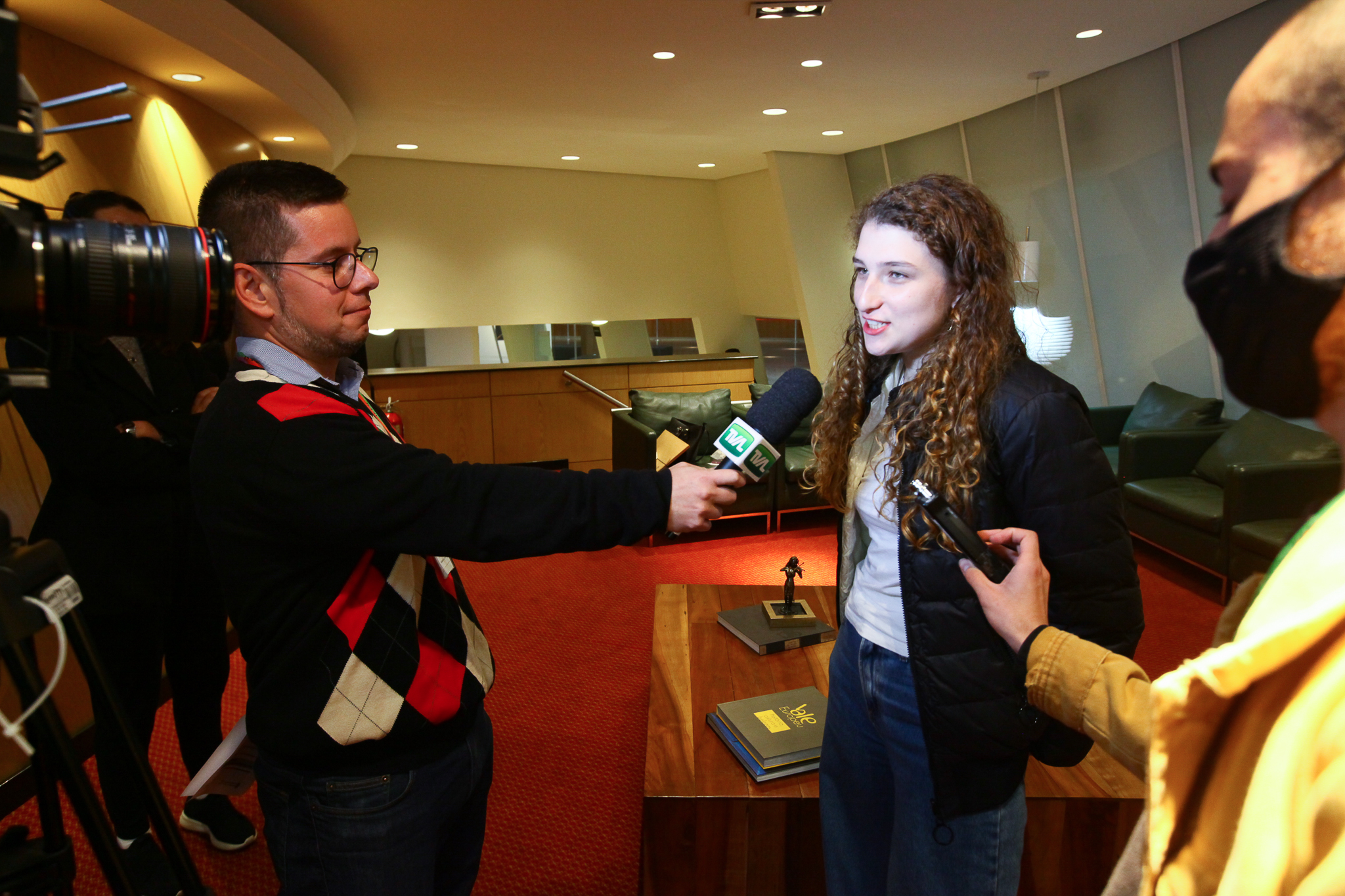 Presidência - Visita de Alunos do Colégio Catarinense - Yolanda Vanderline Camargo
