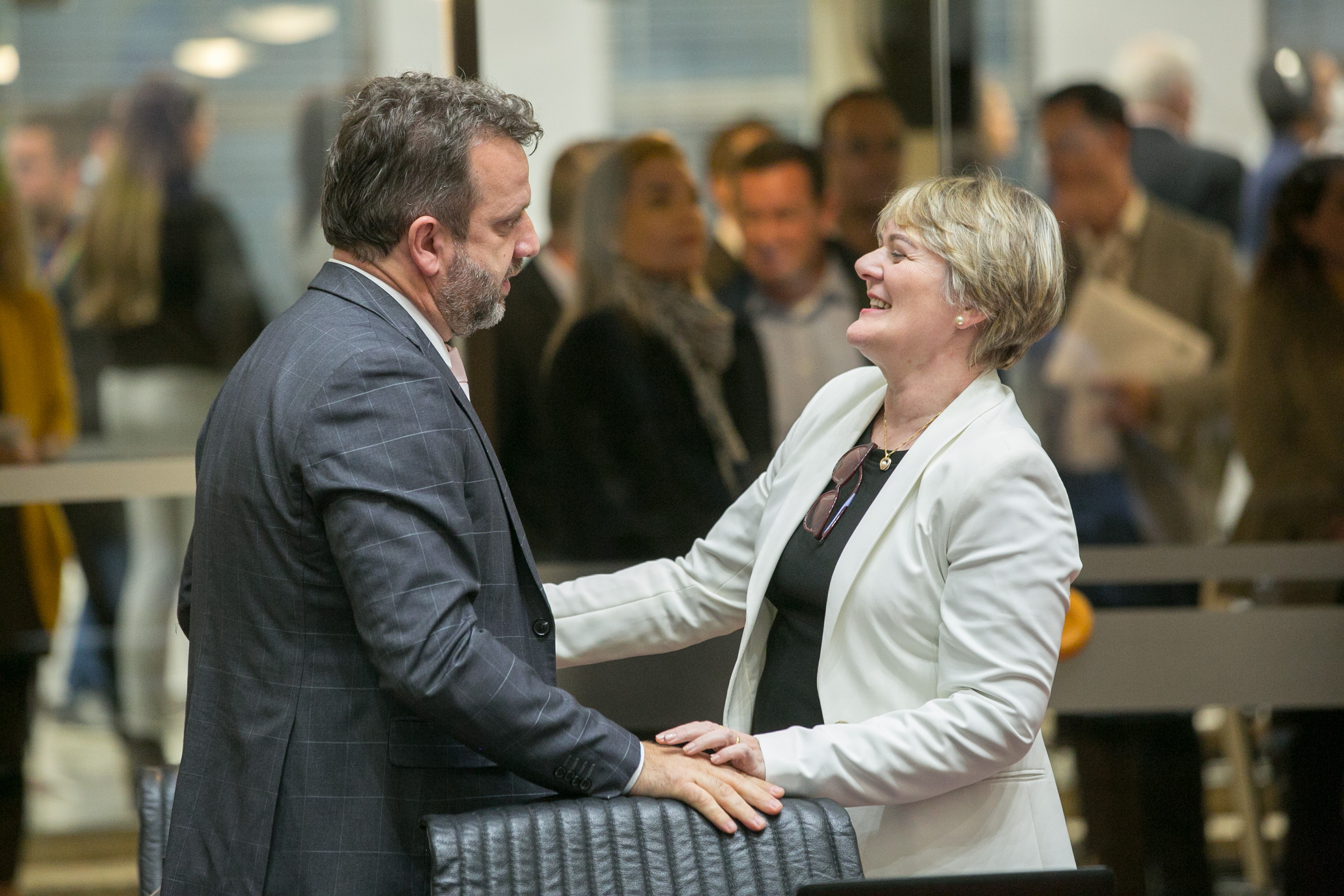 Deputado Jerry Comper (MDB) e Deputada Luciane Carminatti (PT)