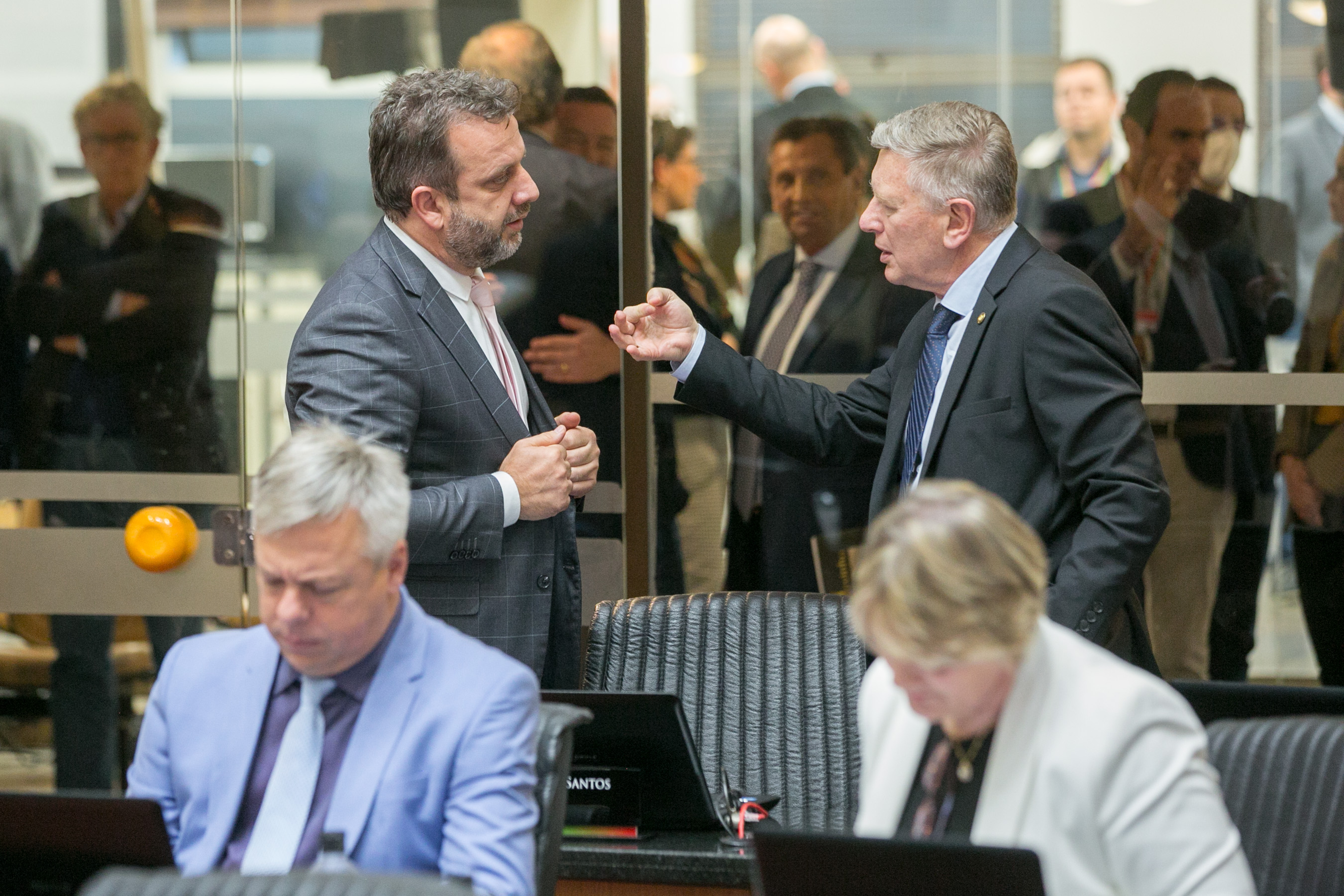 Deputado Jerry Comper (MDB) e 
Deputado Milton Hobus (PSD)