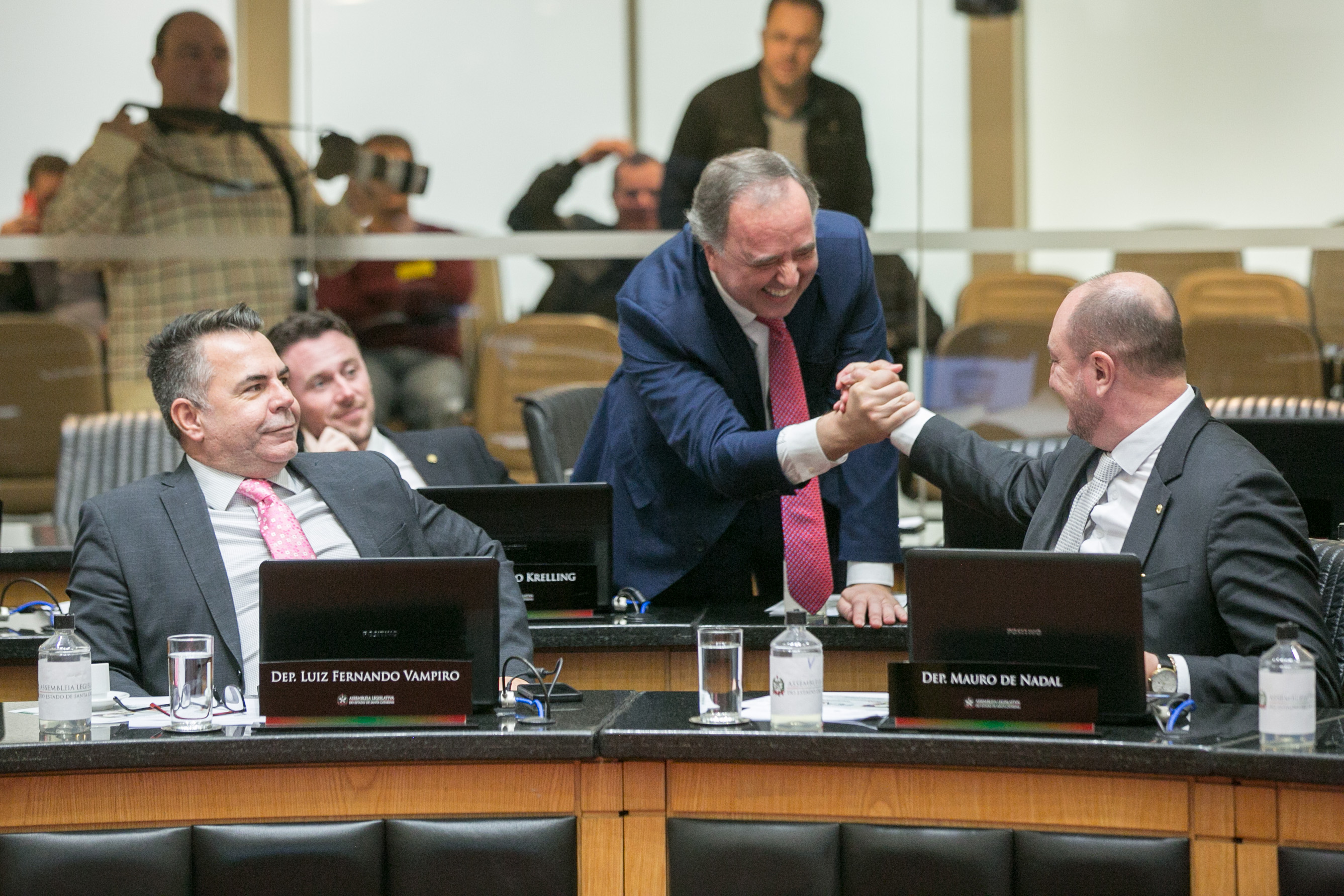 Deputado Kennedy Nunes (PTB) e Deputado Mauro de Nadal (MDB)