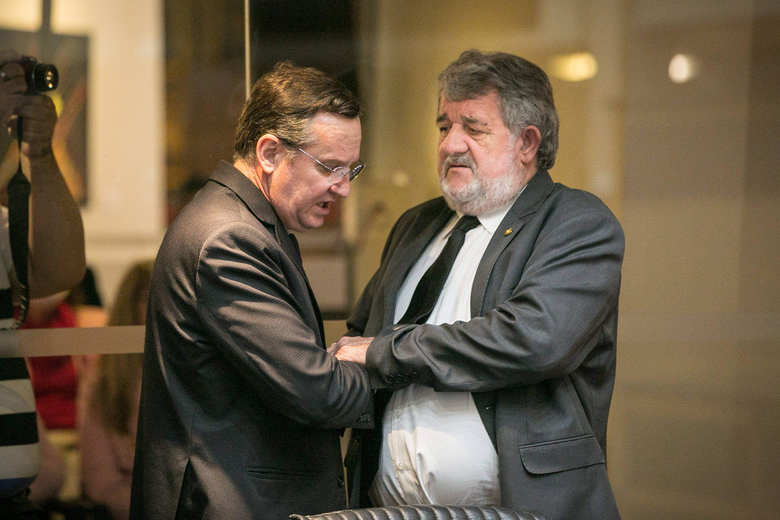 Deputado Jair Miotto (União) e Deputado Osmar Vicentini (União)