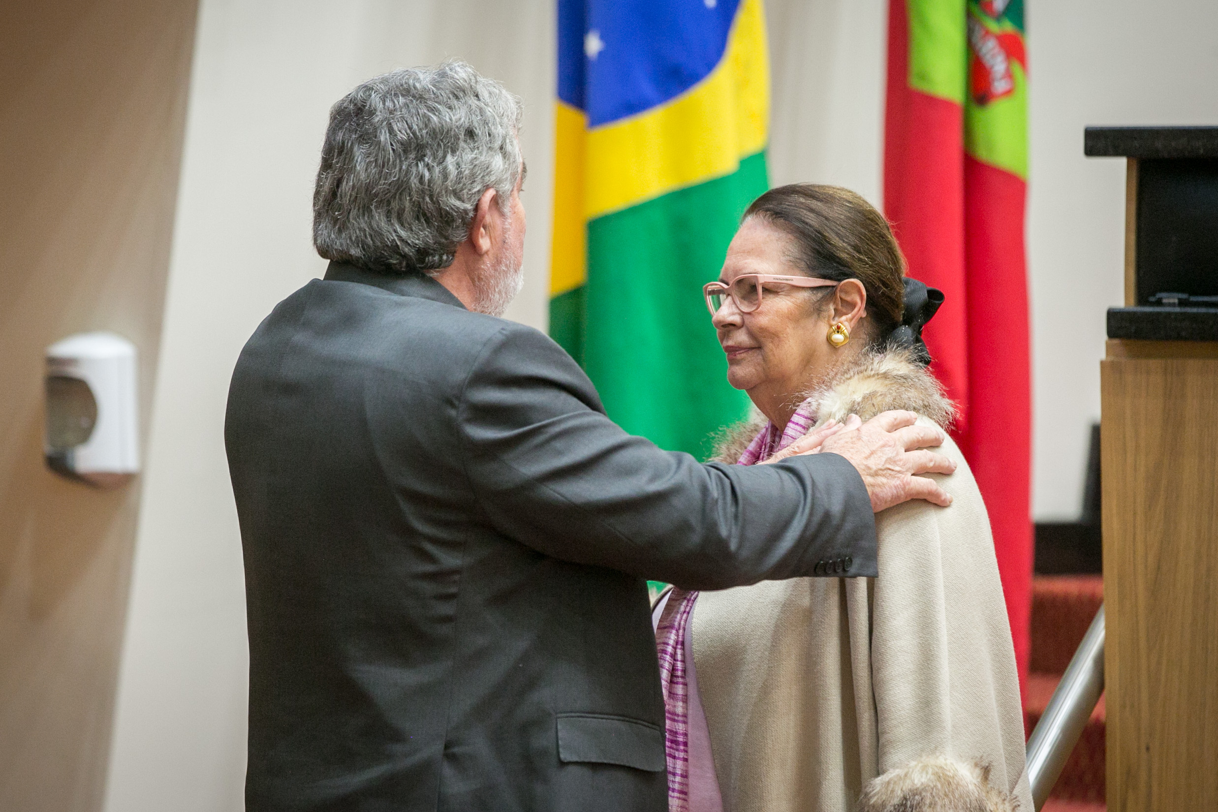 Deputado Osmar Vicentini (União) e Deputada Ada De Luca (MDB)