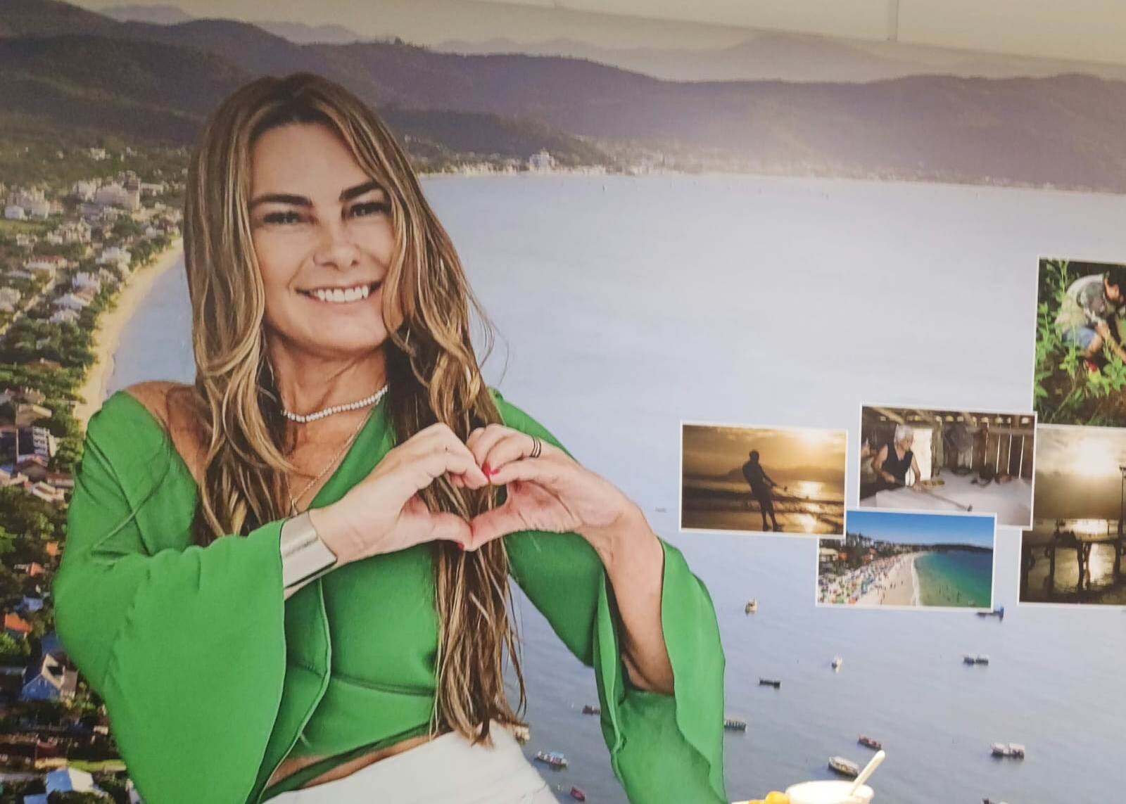 Paulinha recebeu em seu gabinete o prefeito de Bela Vista do Toldo, Alfredo Cezar Dreher. FOTO: Divulgação.
