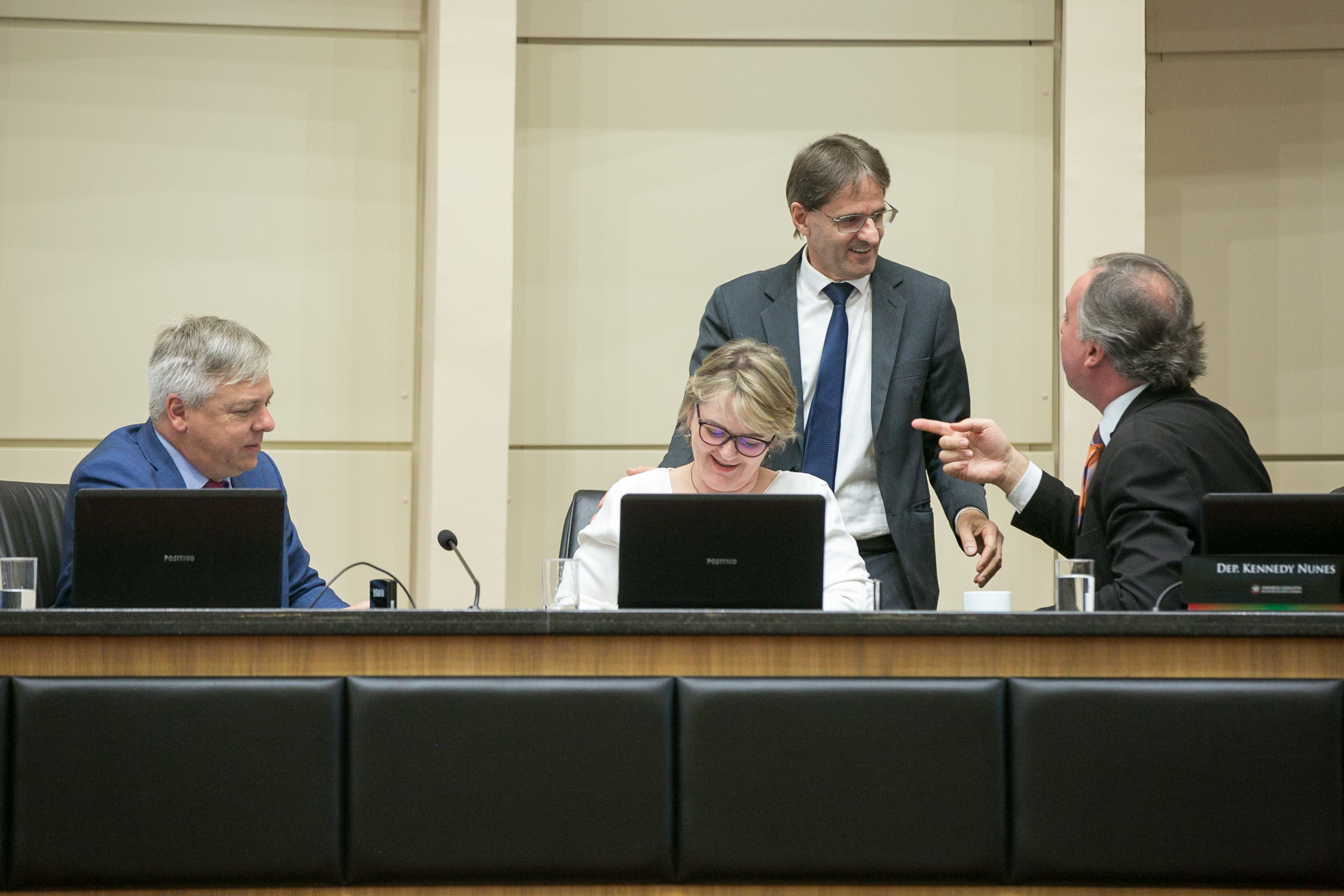 Deputado Fabiano da Luz (PT), Deputada Luciane Carminatti (PT), Deputado Neodi Saretta (PT) e Deputado Kennedy Nunes (PTB)