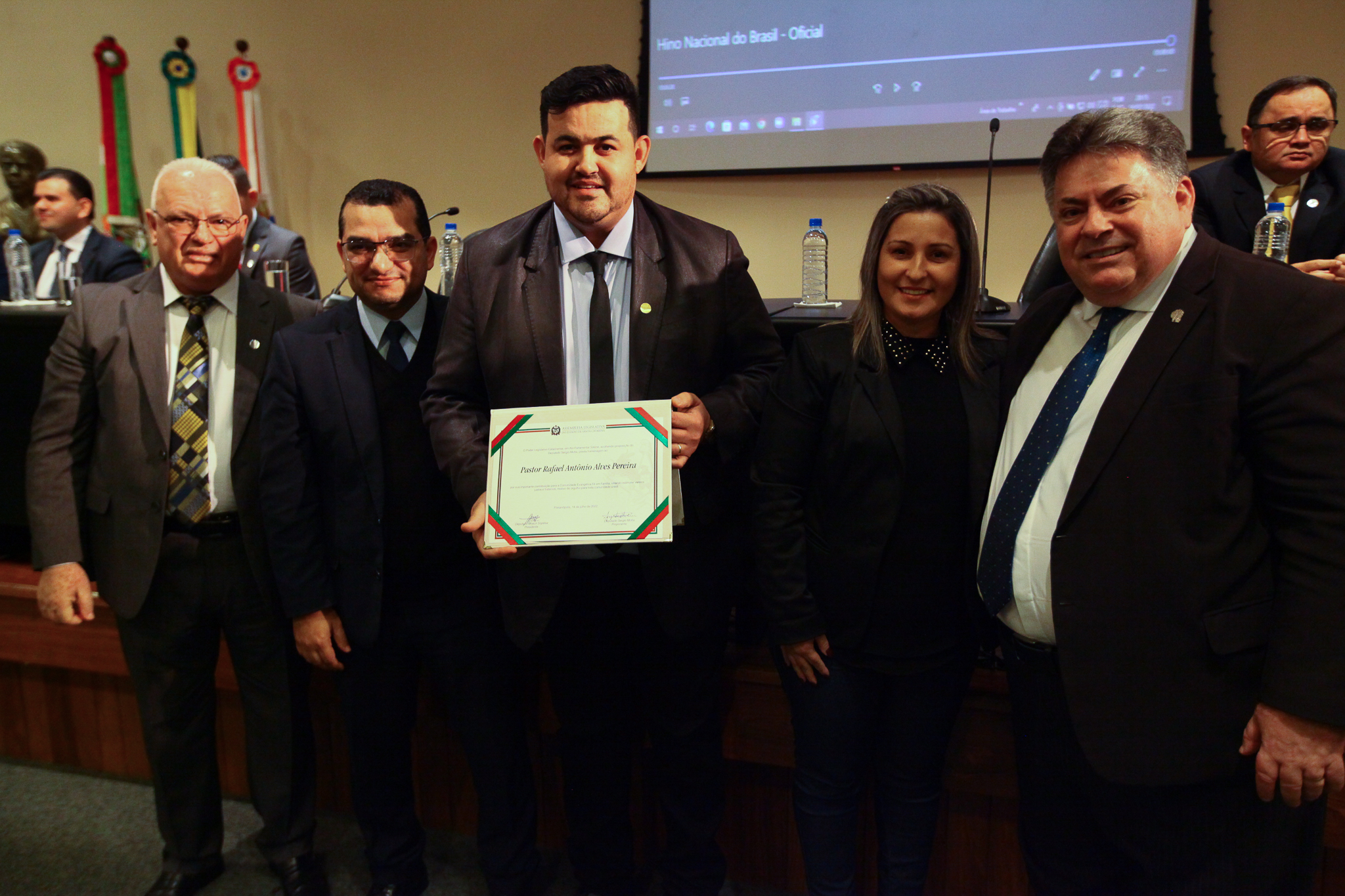 Homenagem em reconhecimento aos trabalhos desenvolvidos pelas Igrejas Evangélicas no Estado de Santa