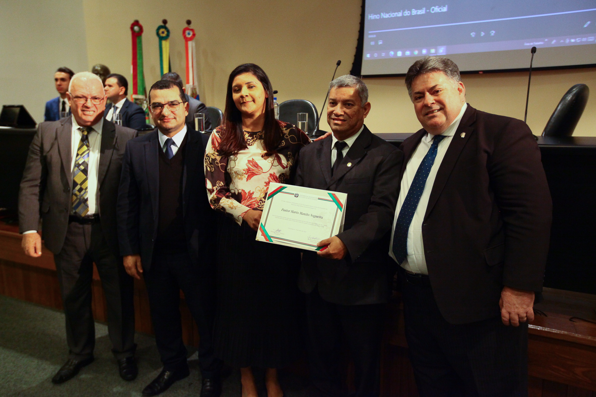 Homenagem em reconhecimento aos trabalhos desenvolvidos pelas Igrejas Evangélicas no Estado de Santa