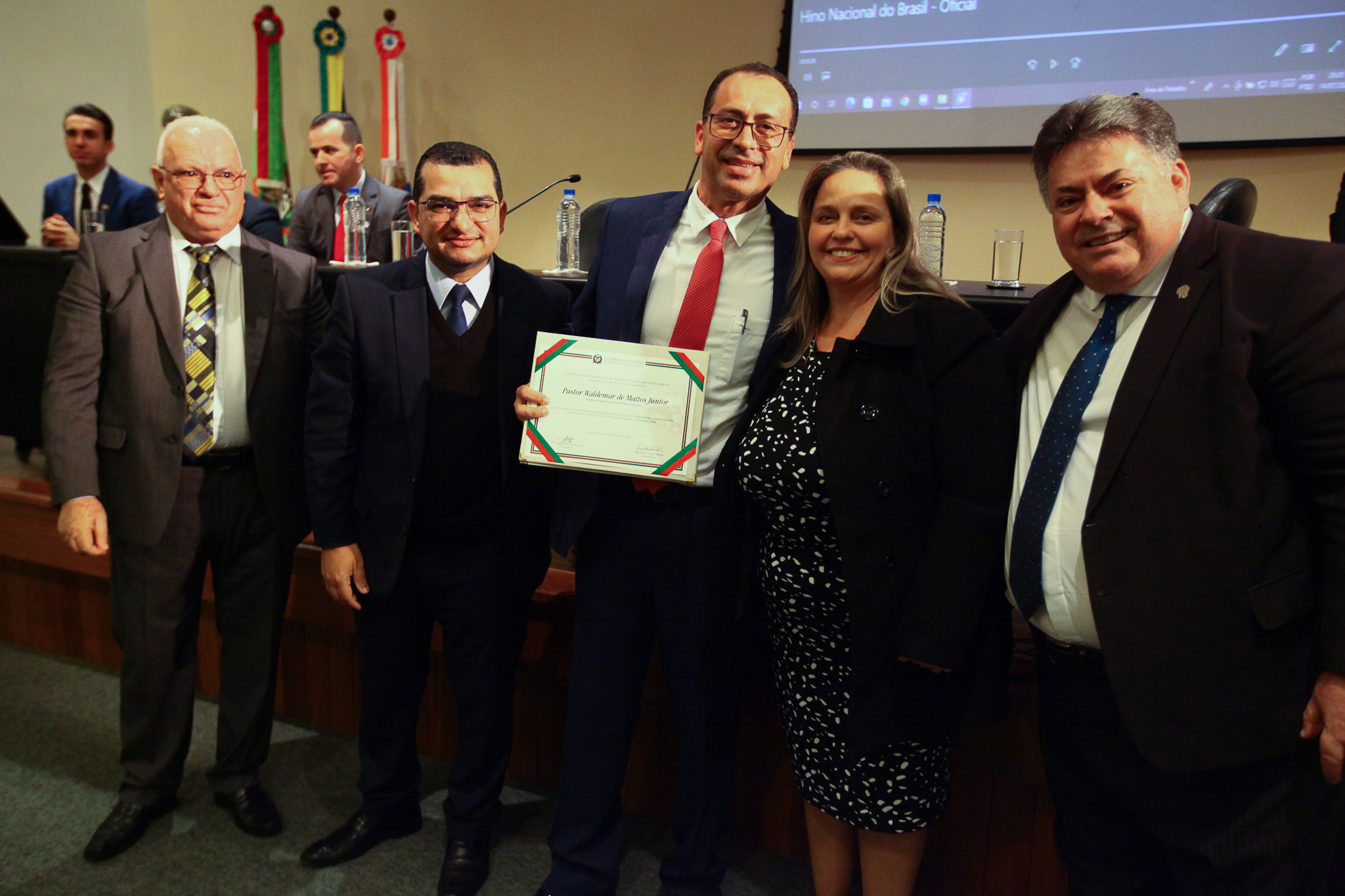 Homenagem em reconhecimento aos trabalhos desenvolvidos pelas Igrejas Evangélicas no Estado de Santa